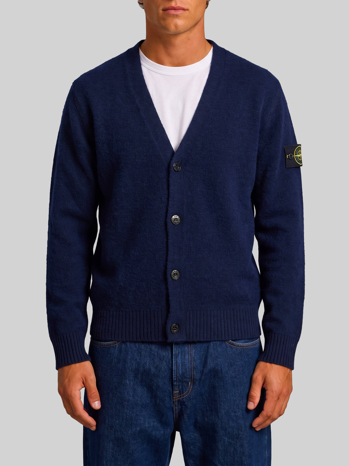 Navy alpaca cardigan