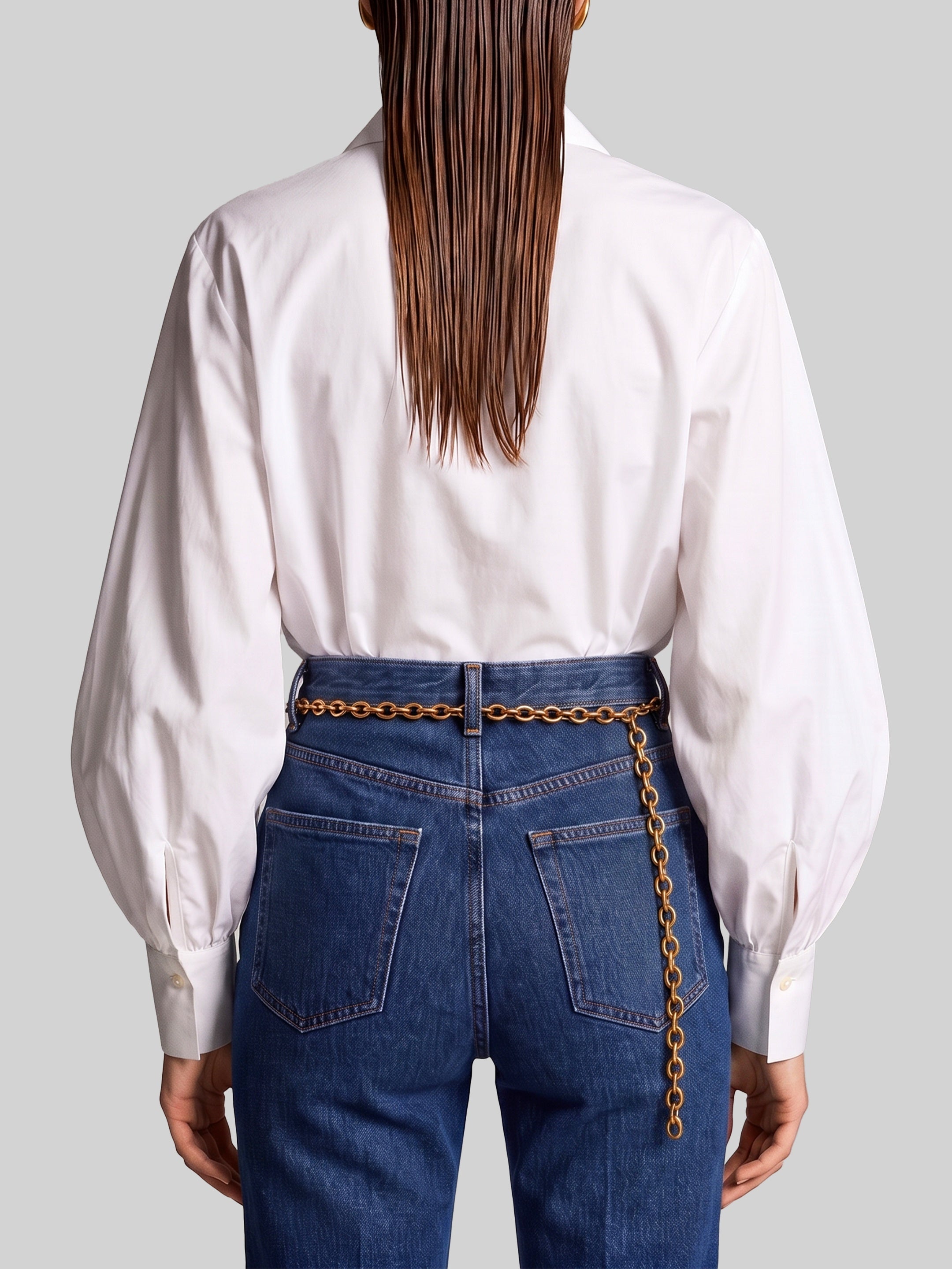 Cotton poplin blouse