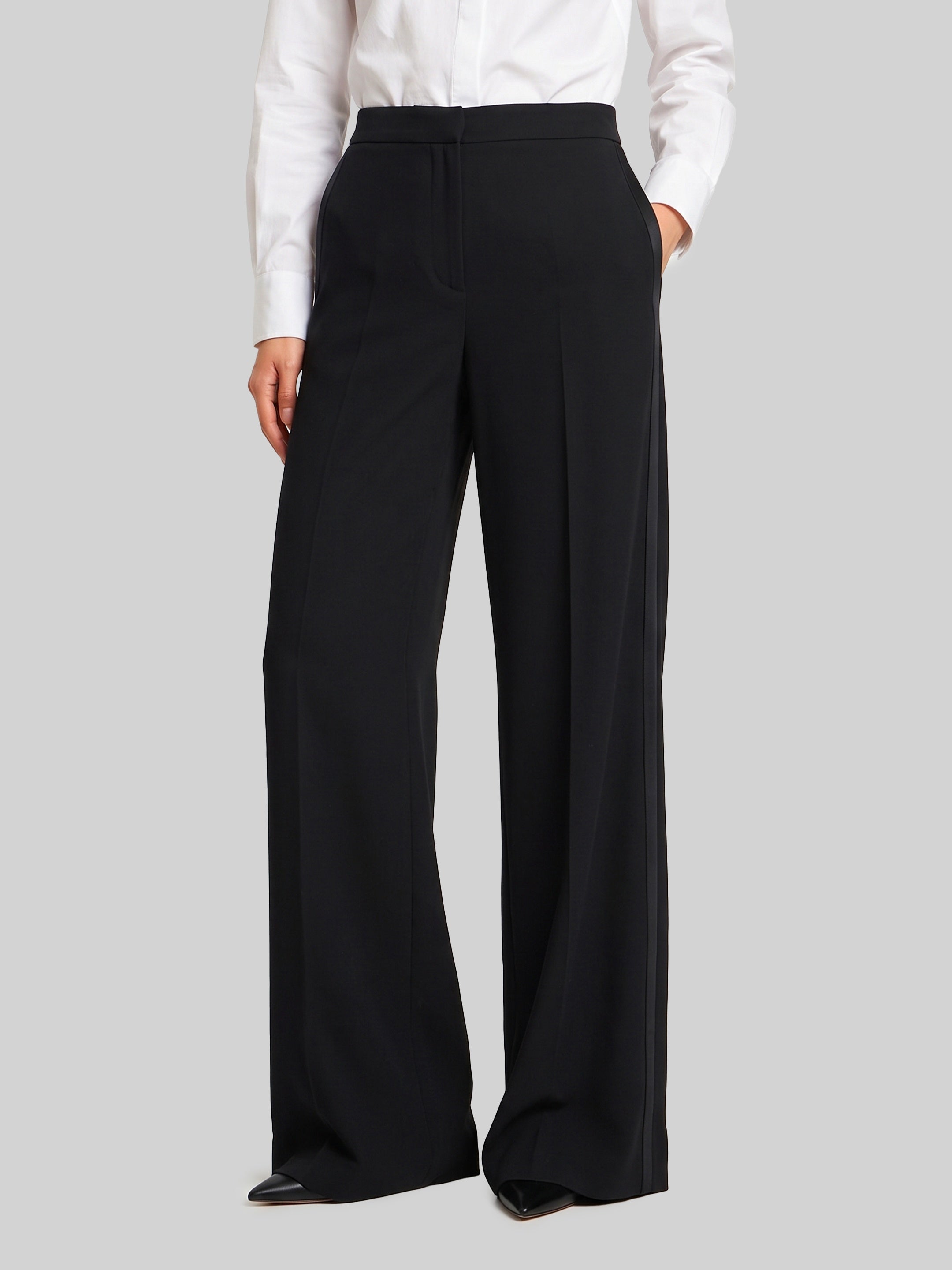 Black smoking trousers