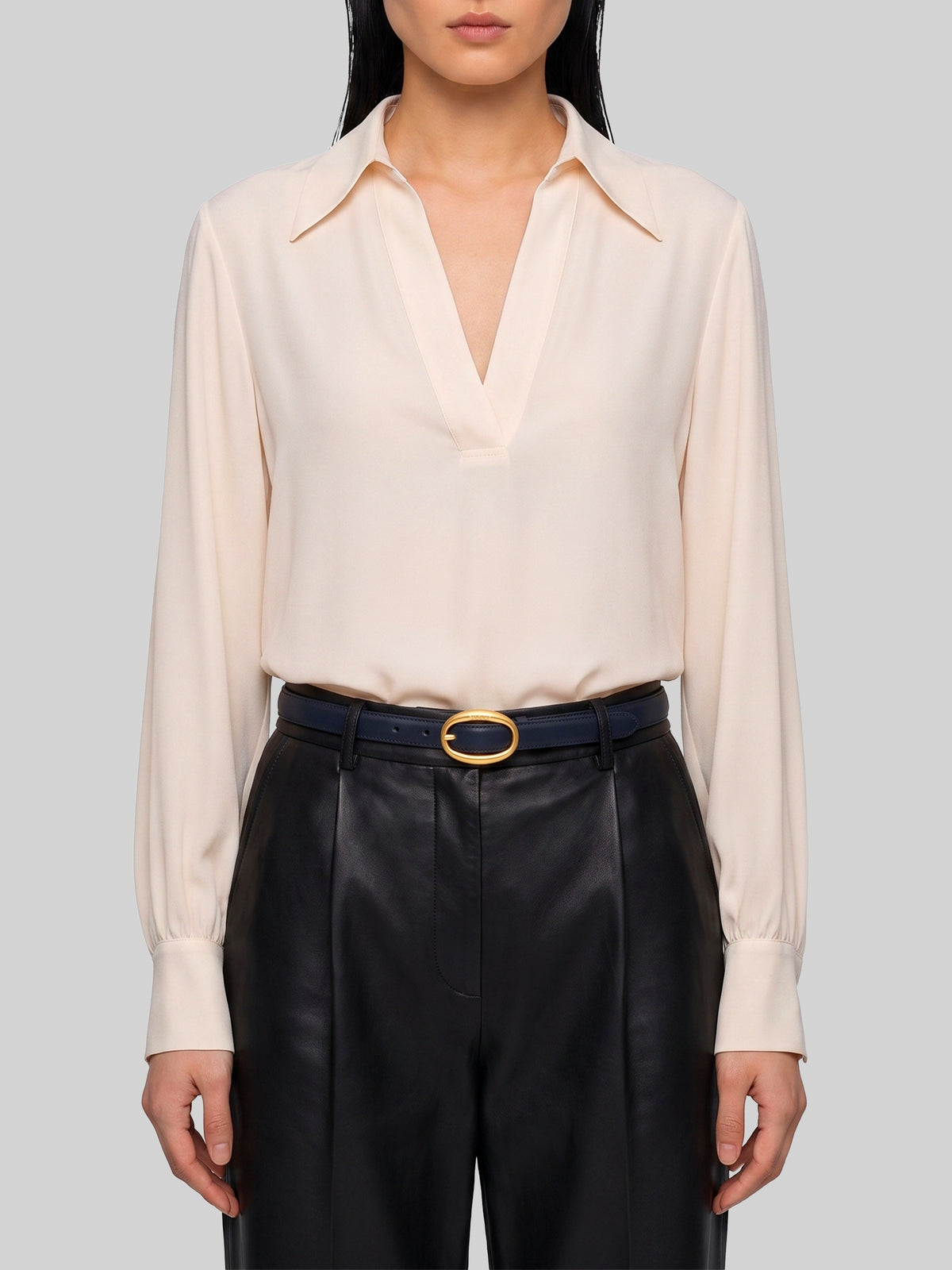Champagne double georgette blouse