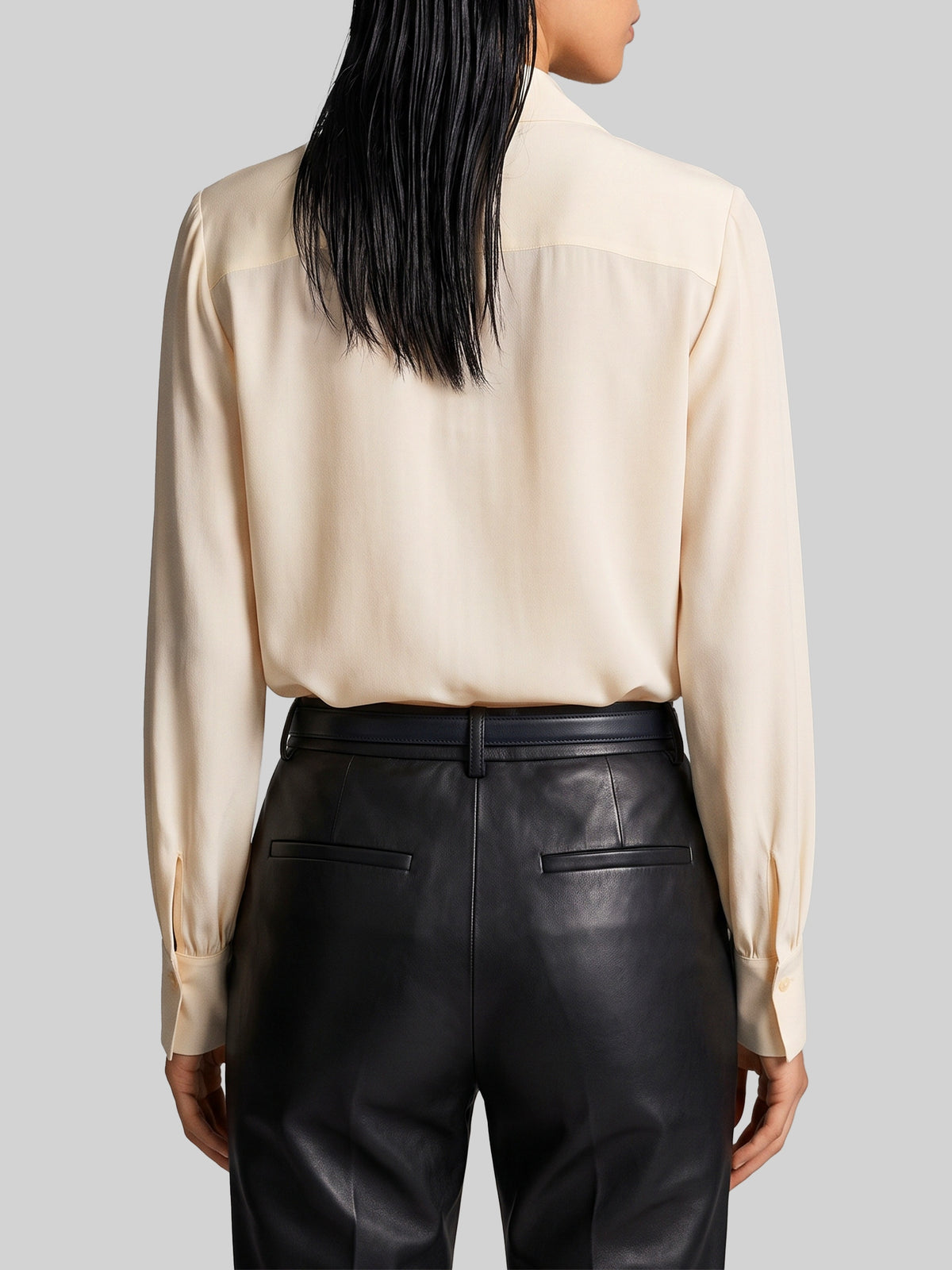 Champagne double georgette blouse