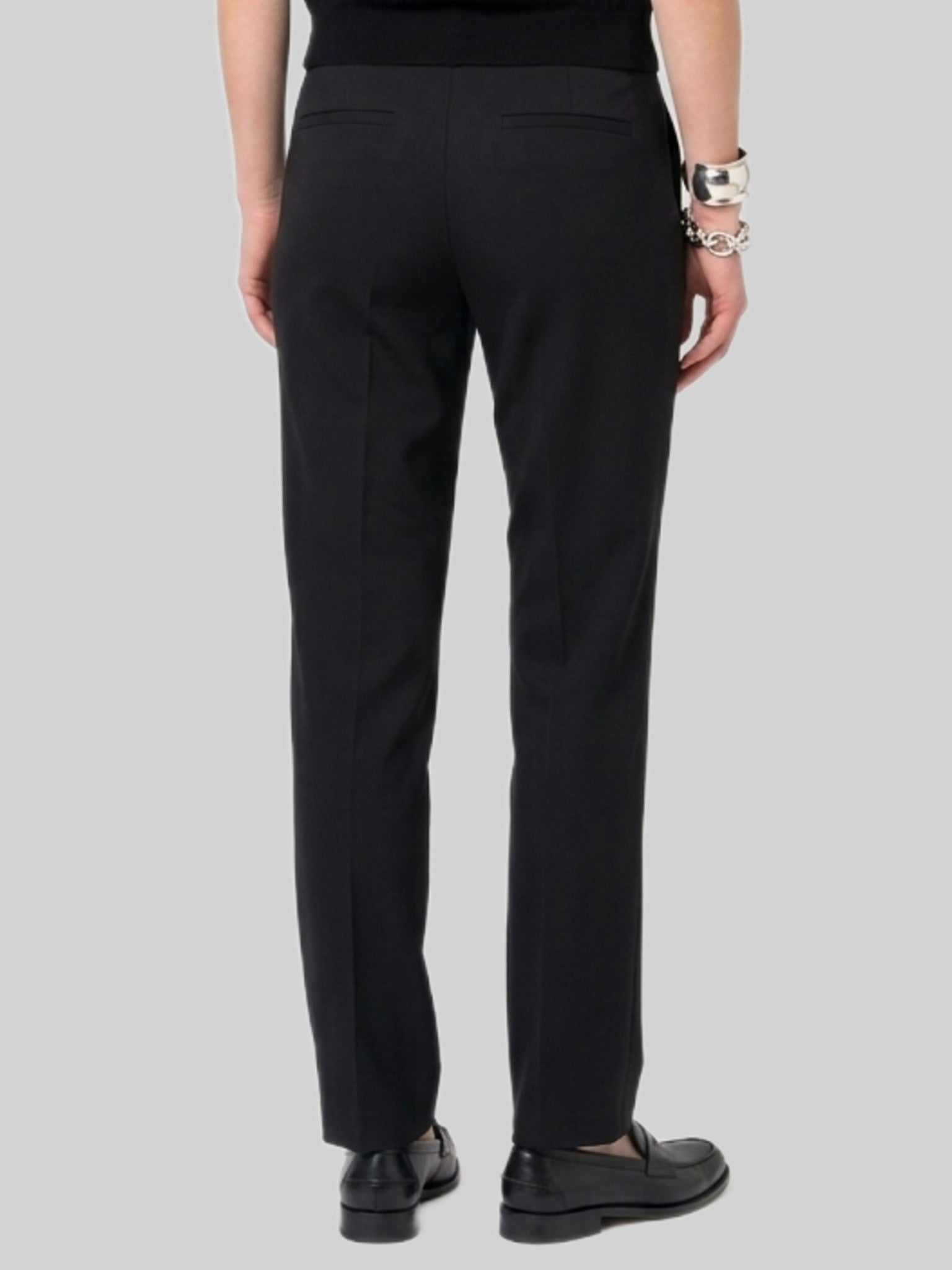 Anthracite stretch canvas trousers