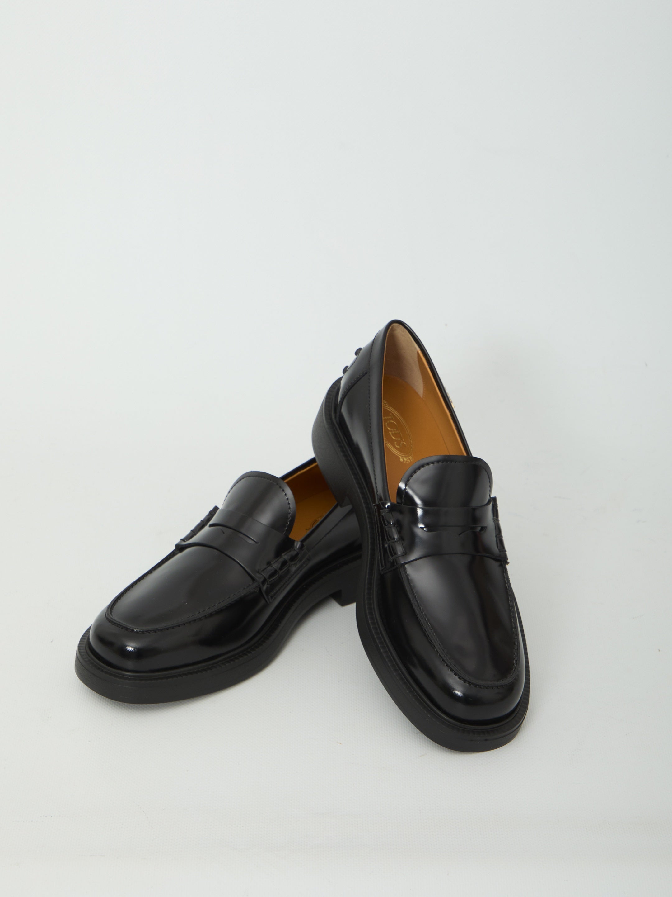 Leather loafers