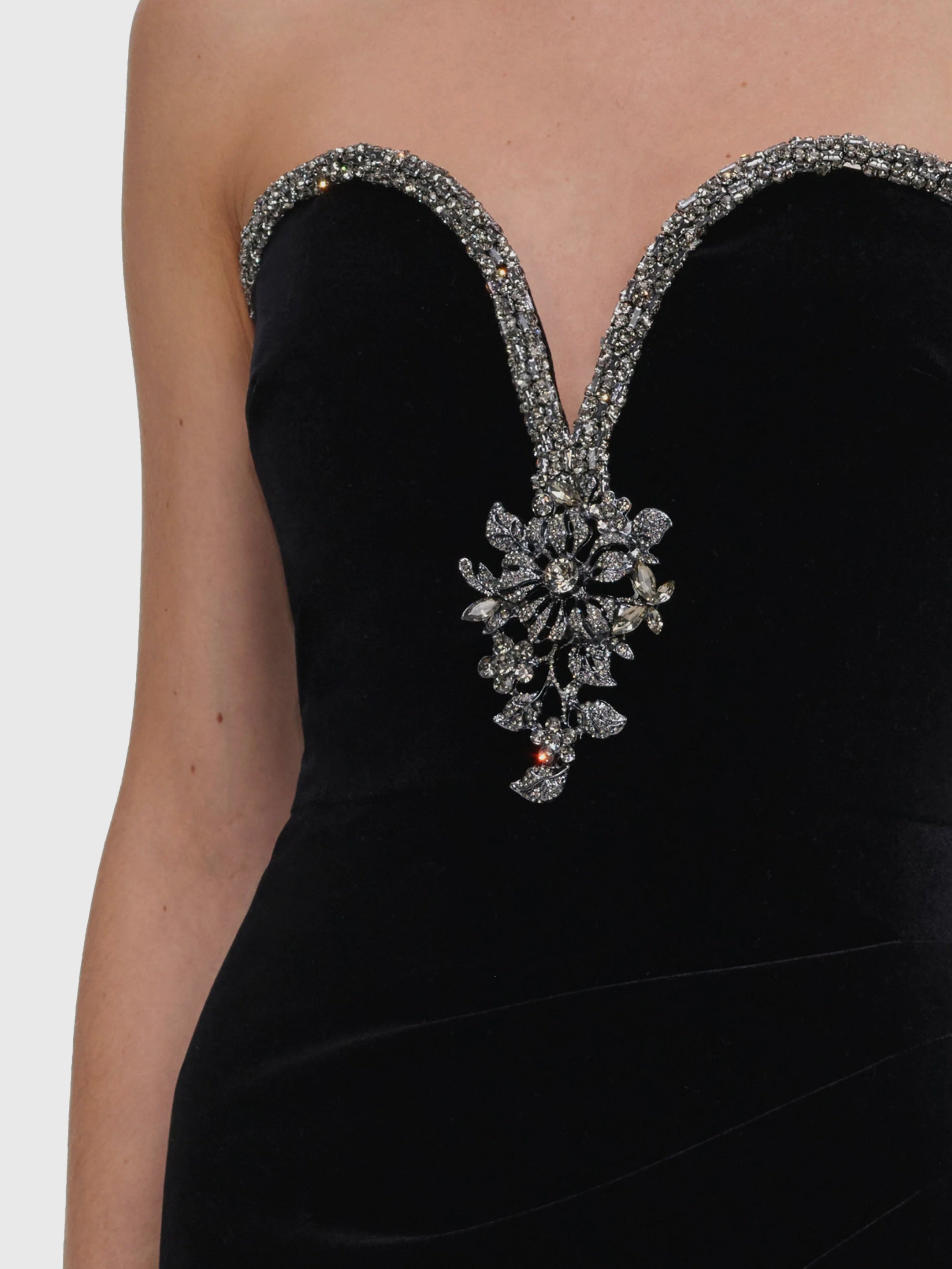 Maxi velvet dress