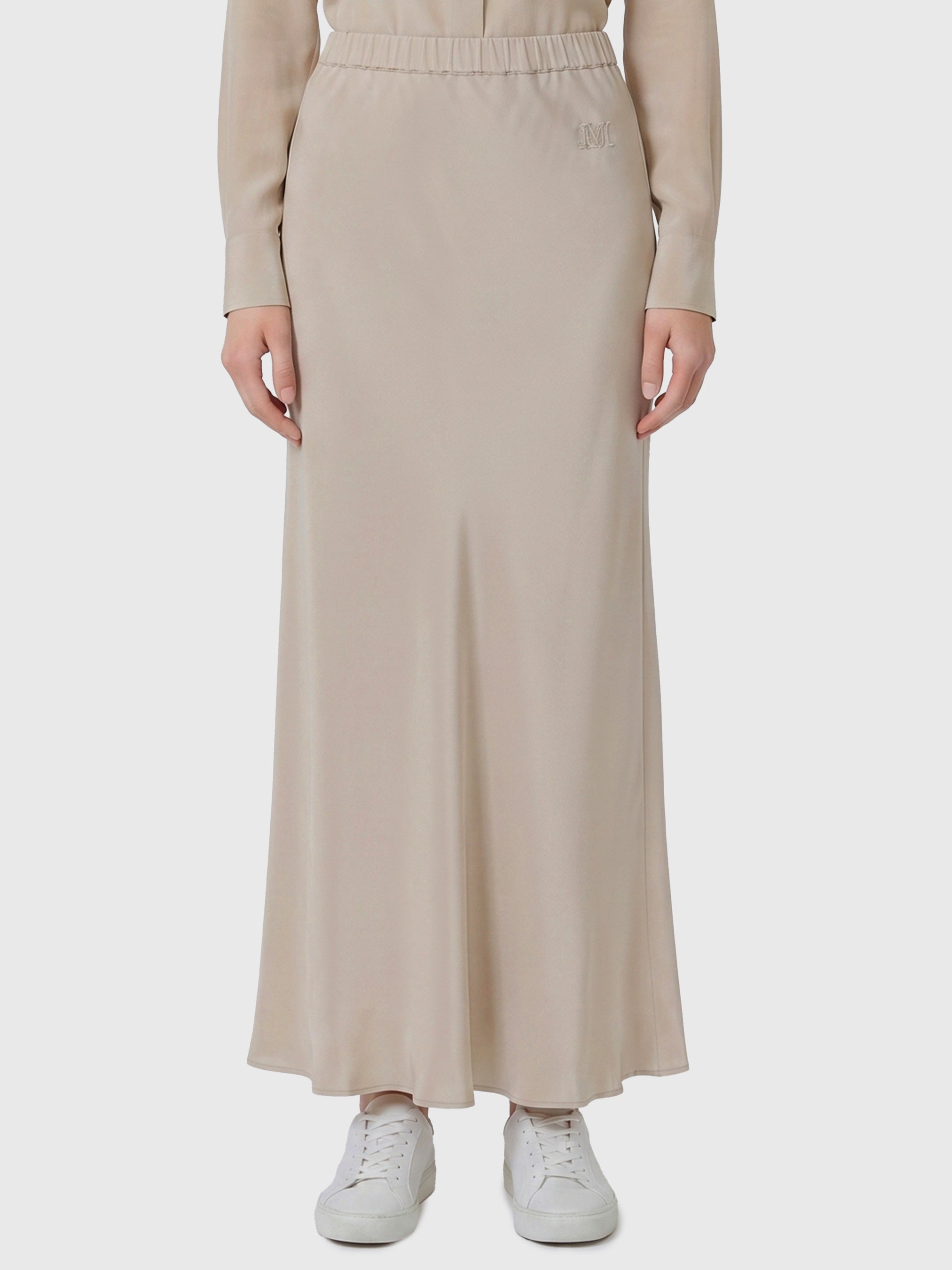 Long Sospiro silk skirt