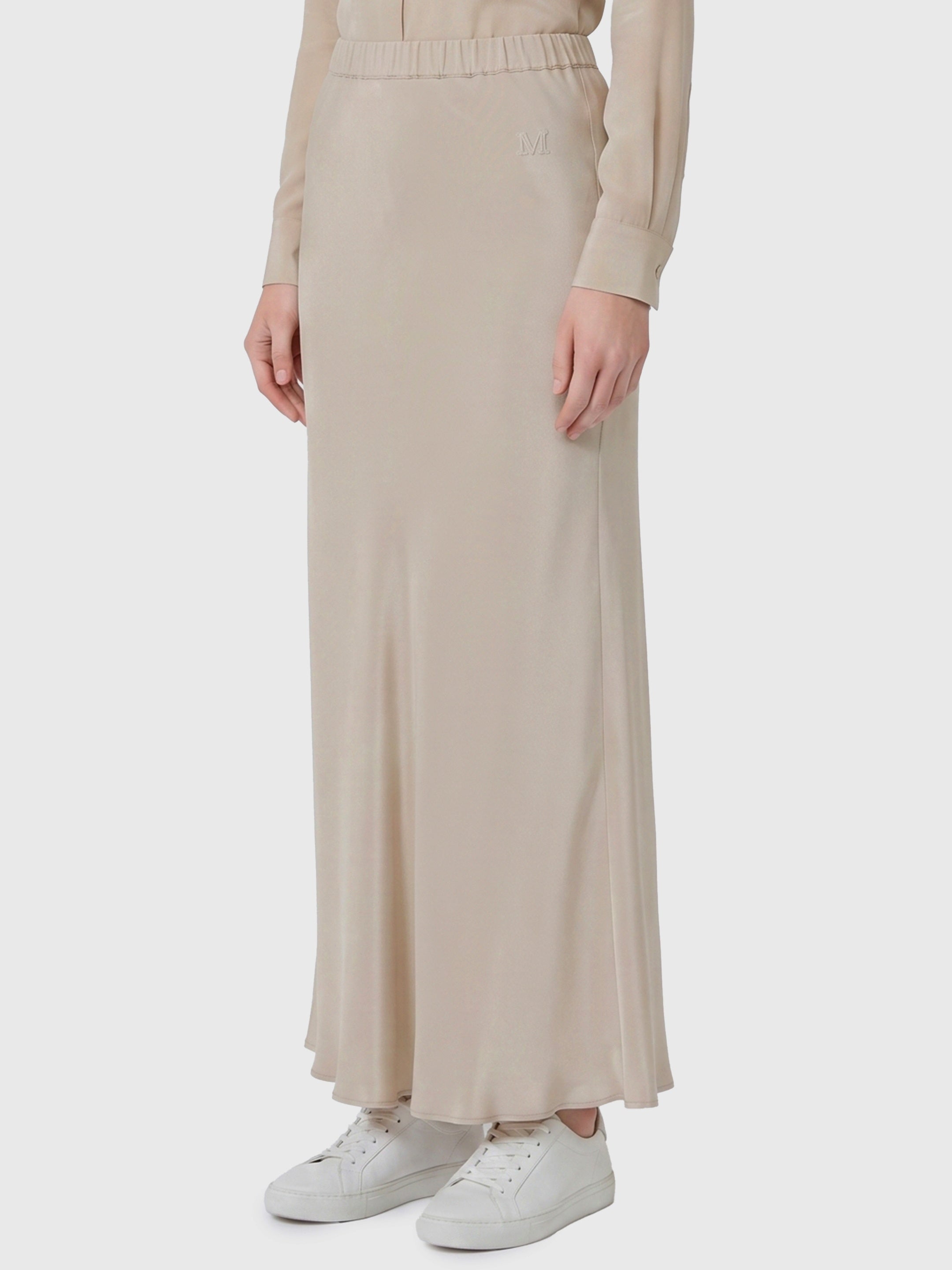 Long Sospiro silk skirt