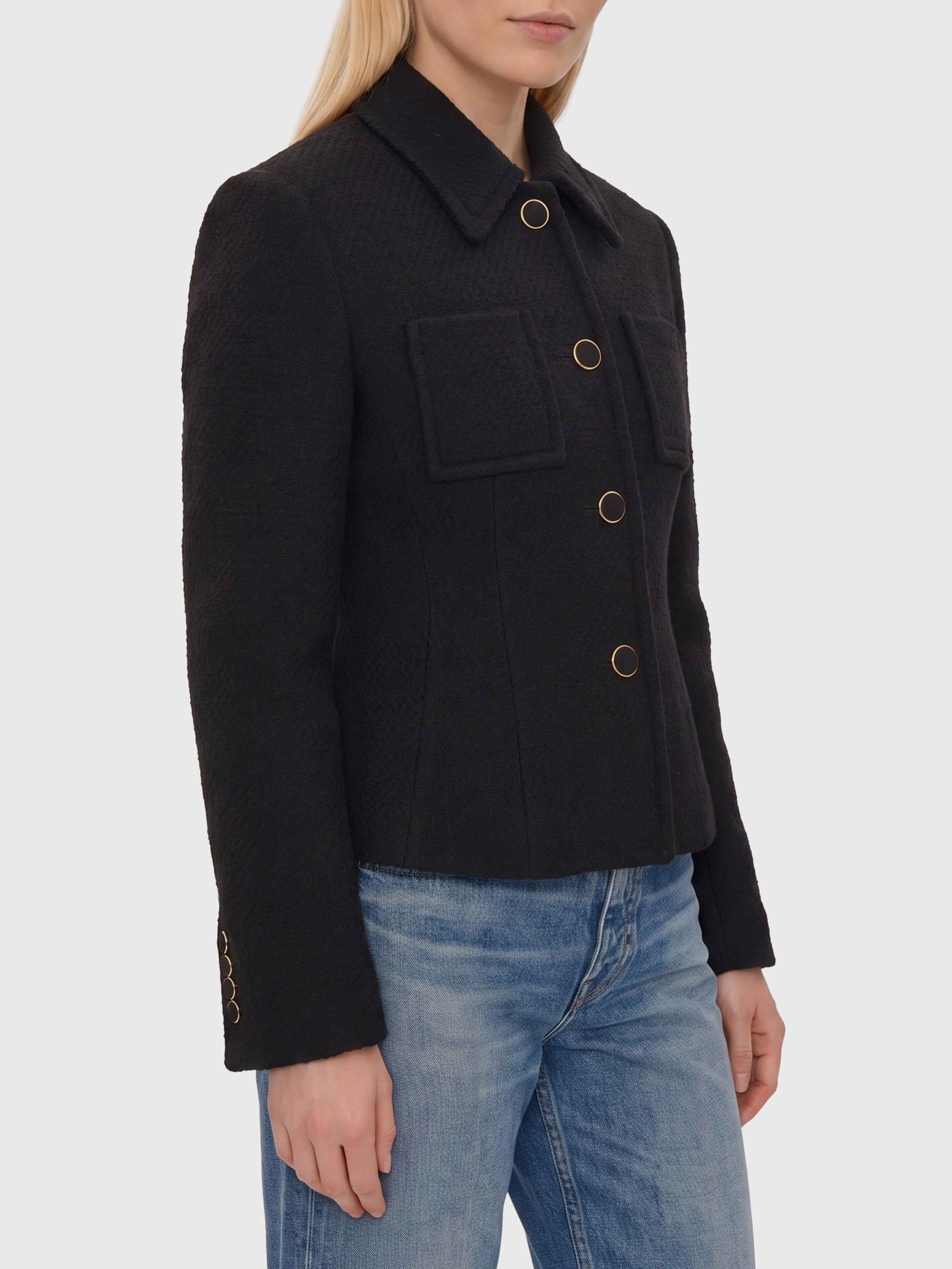 Fitted tailored jacket