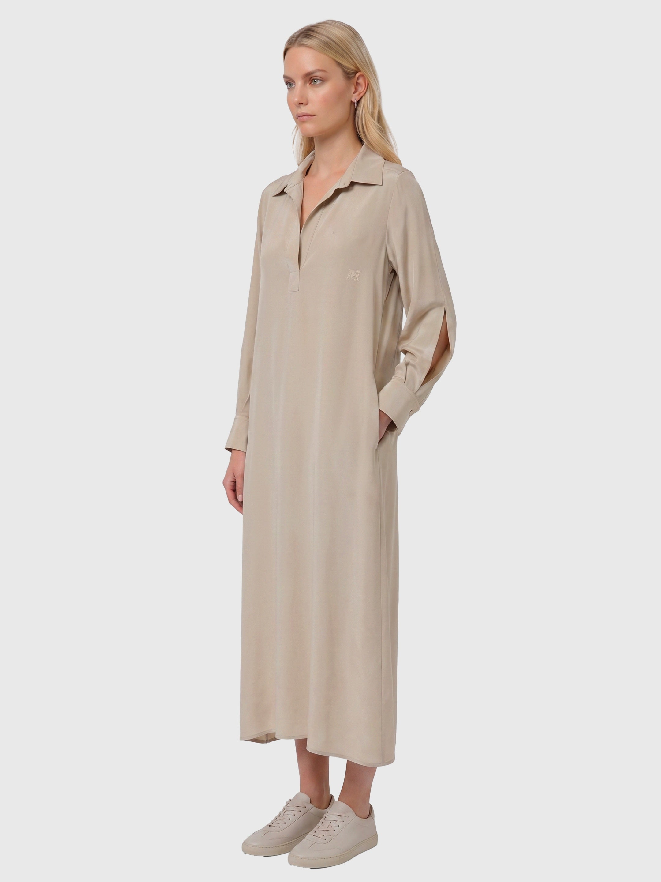Gambero silk polo dress
