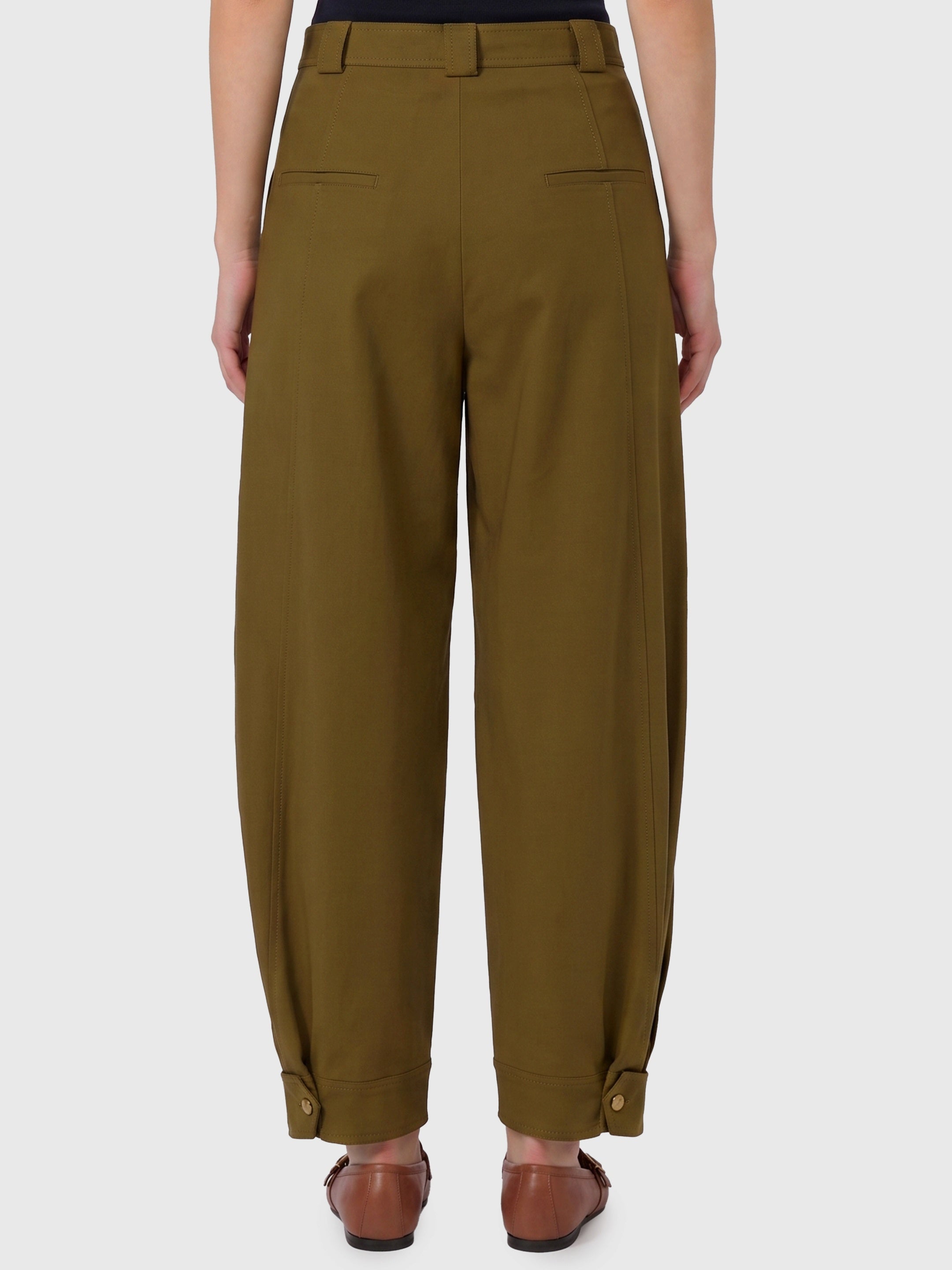 Adorni stretch cotton canvas trousers