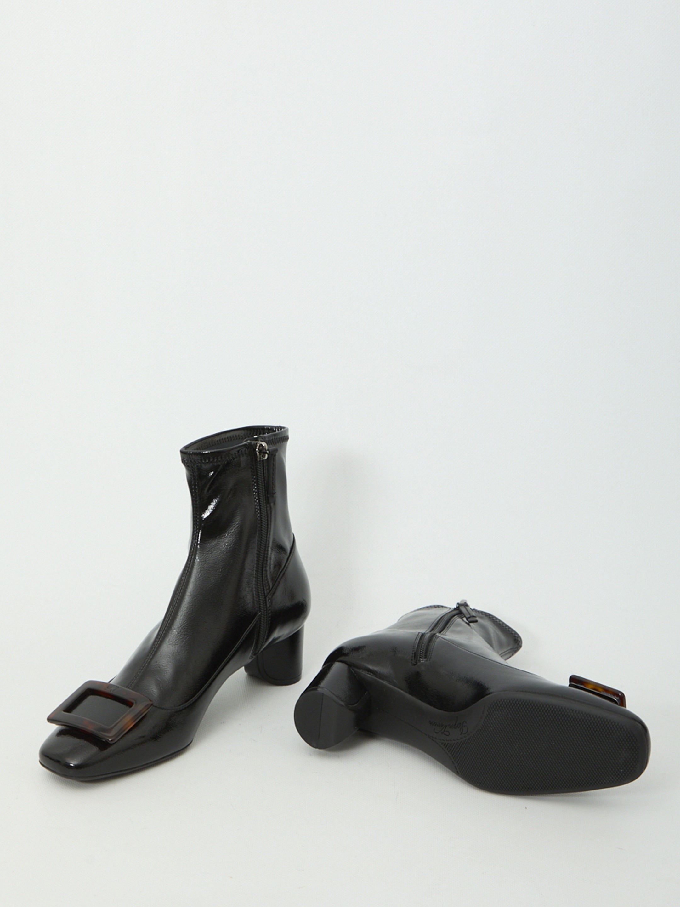 Roundy Turtle Stretch ankle boots