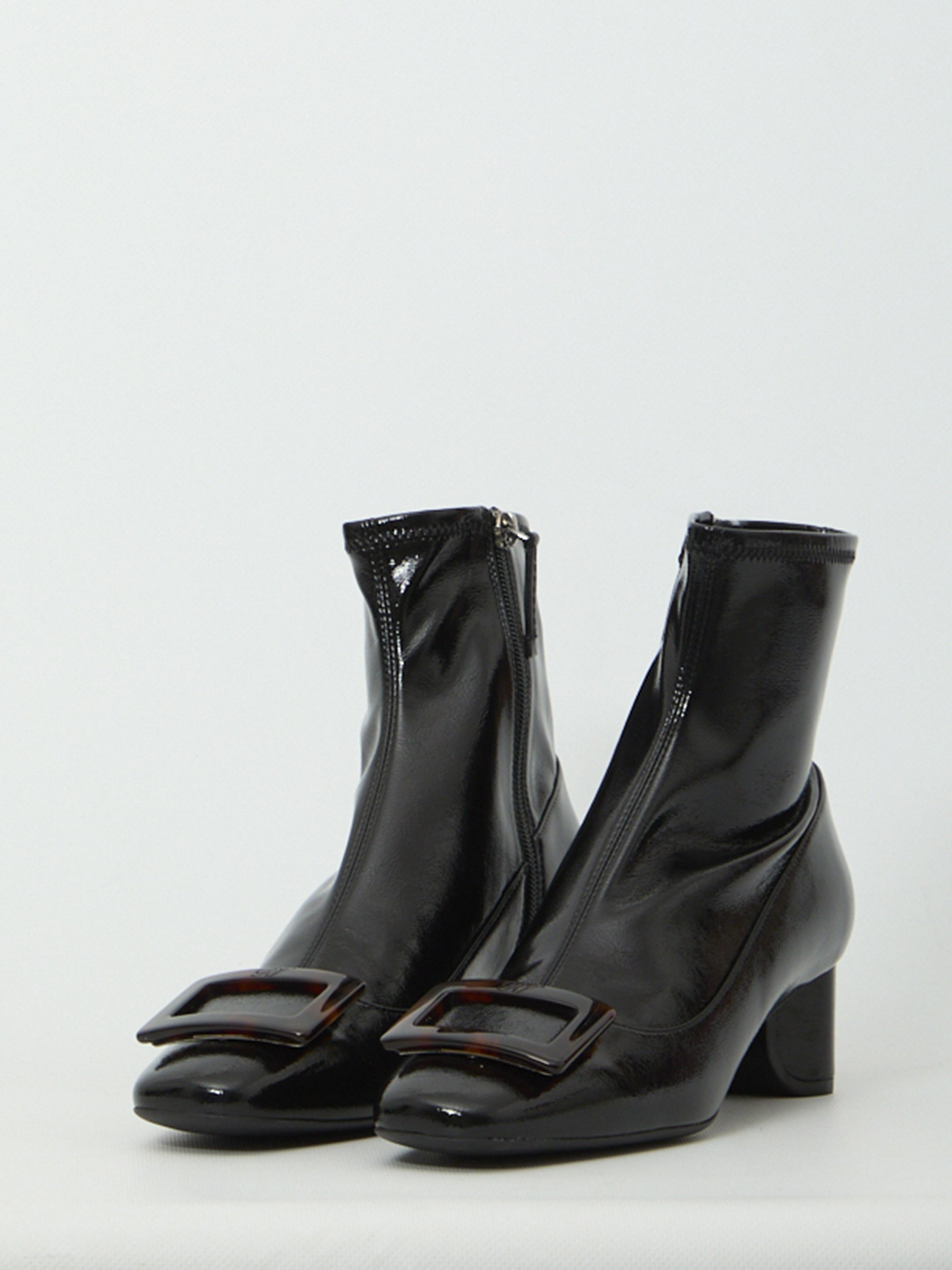 Roundy Turtle Stretch ankle boots
