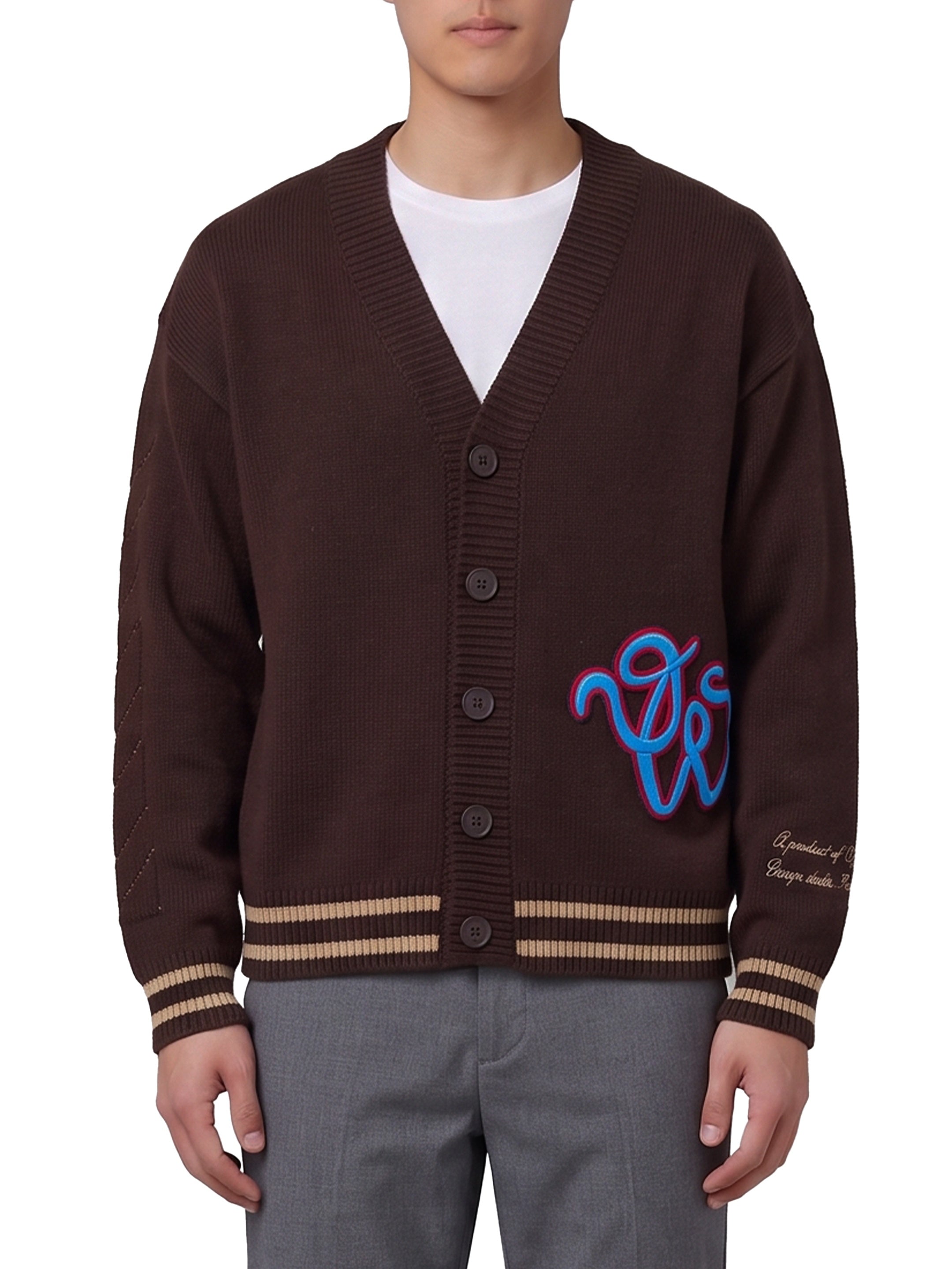 Cat Off Varsity knit cardigan