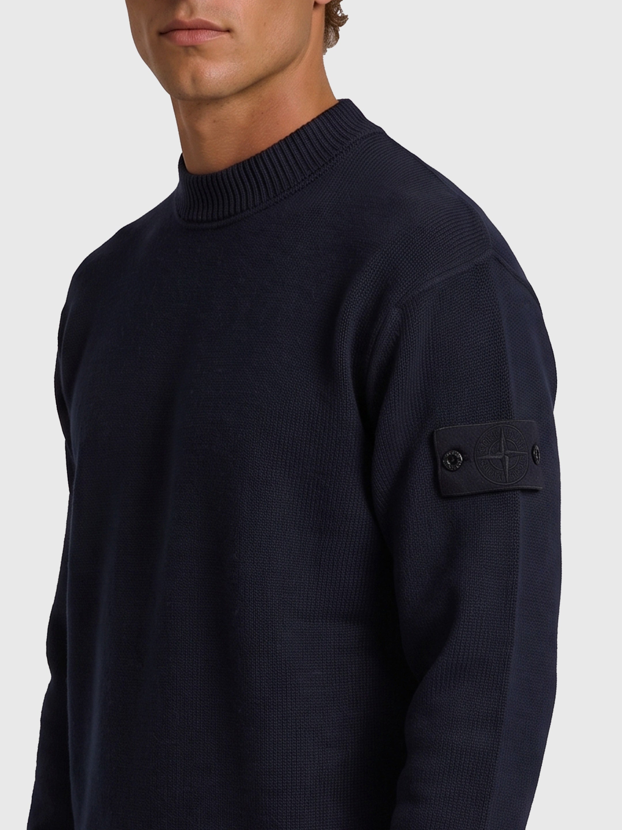 Navy Ghost crewneck sweater