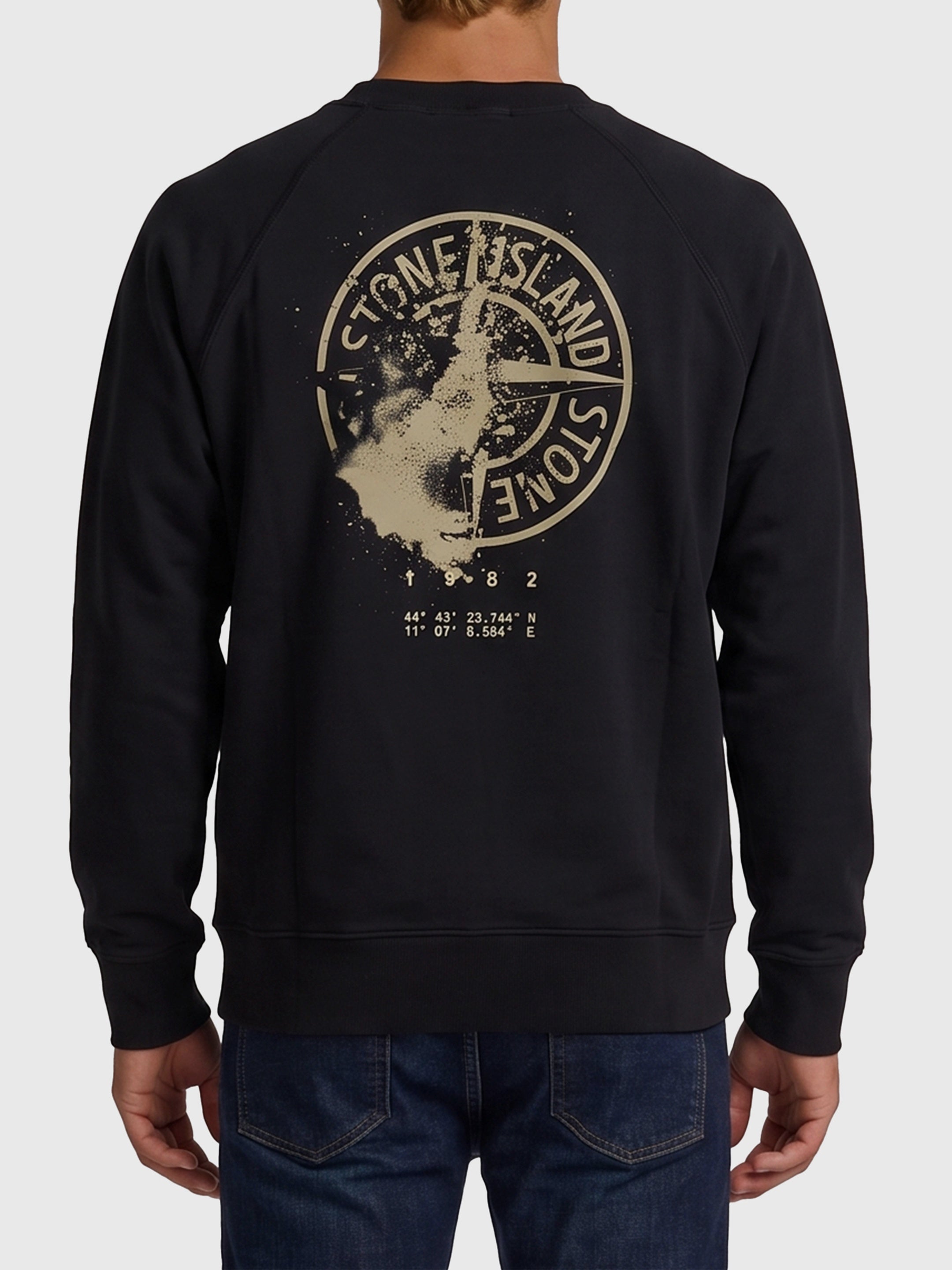 Black Desert print crewneck sweatshirt