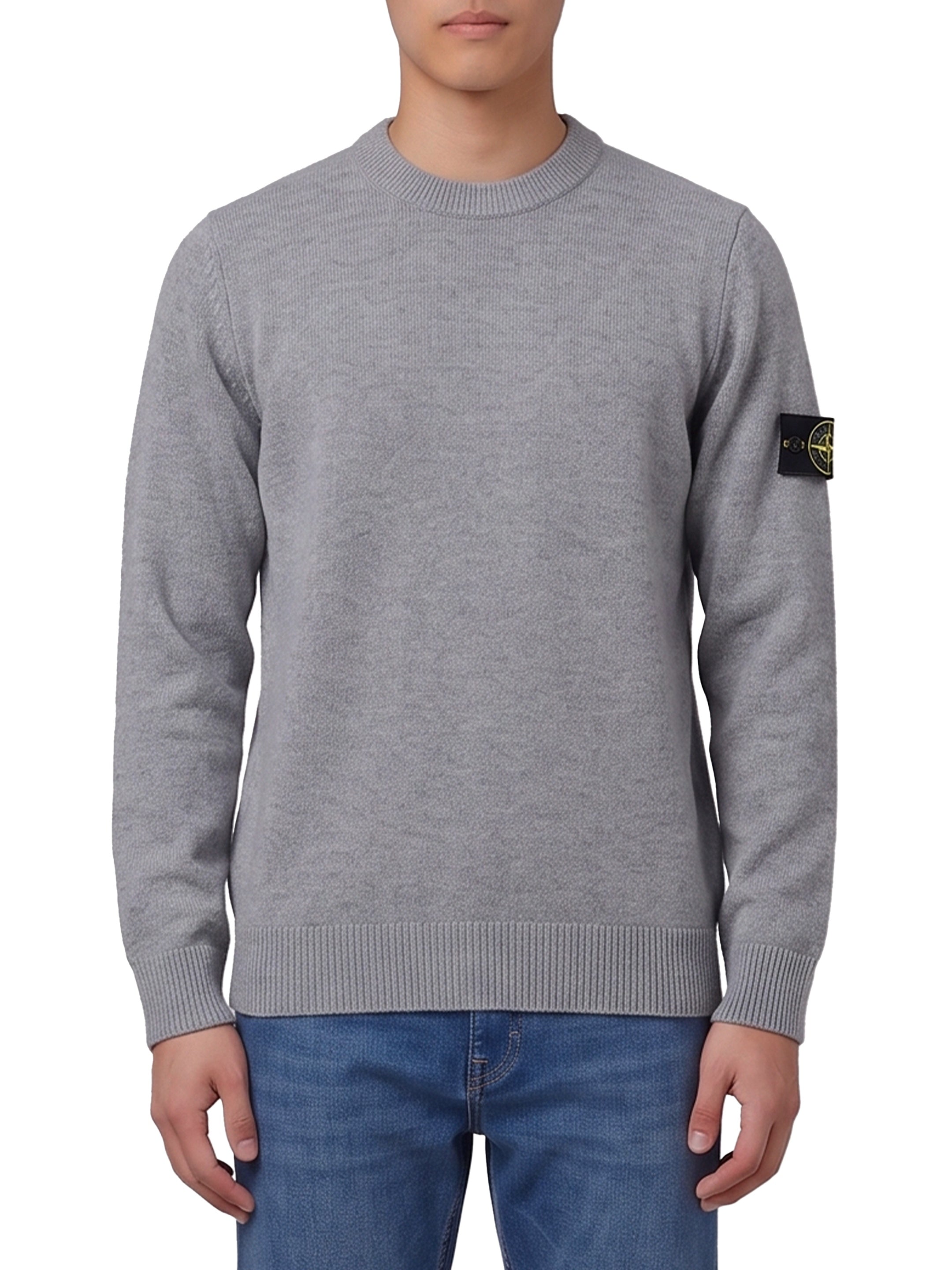 Grey crewneck sweater