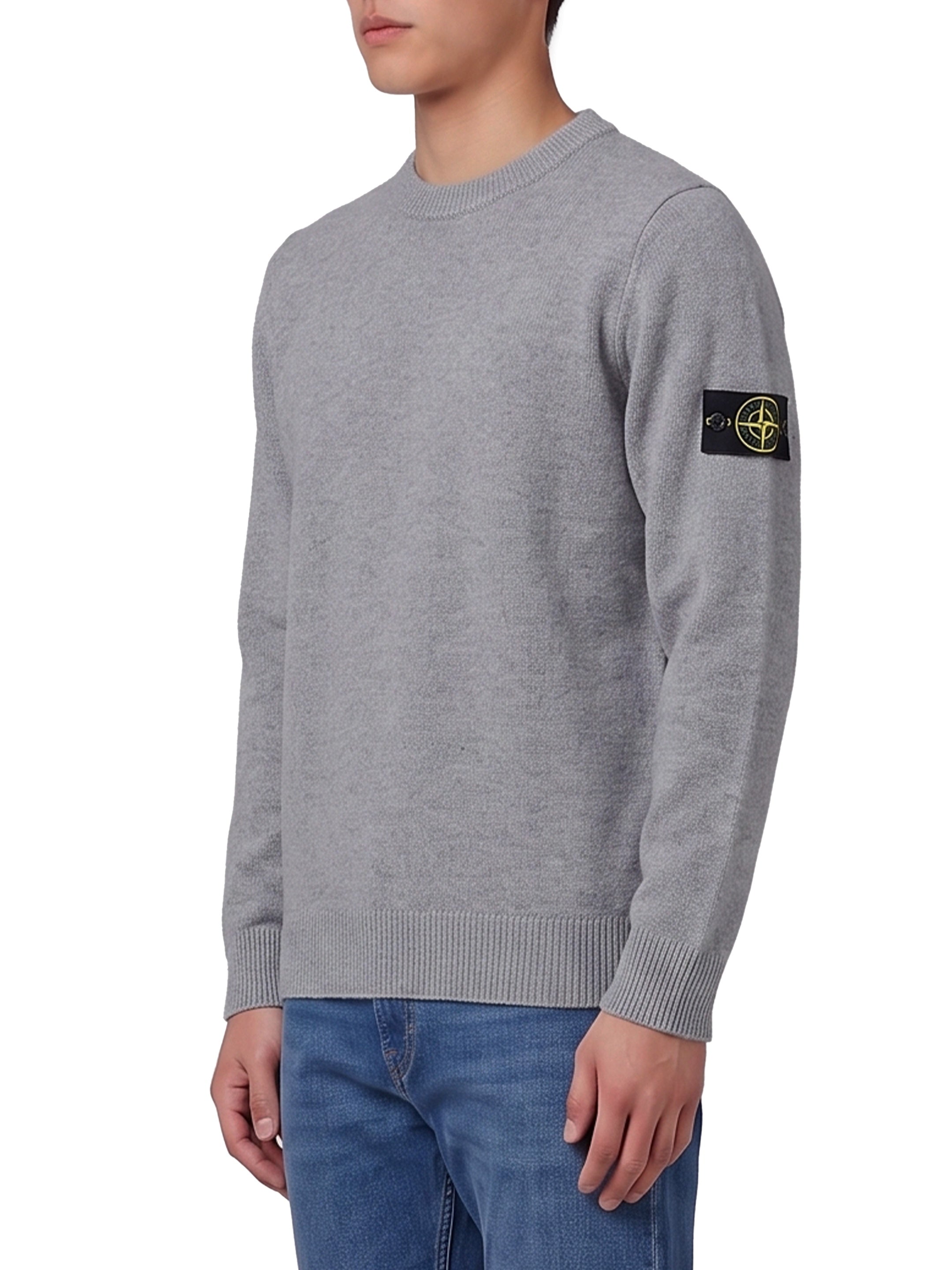 Grey crewneck sweater