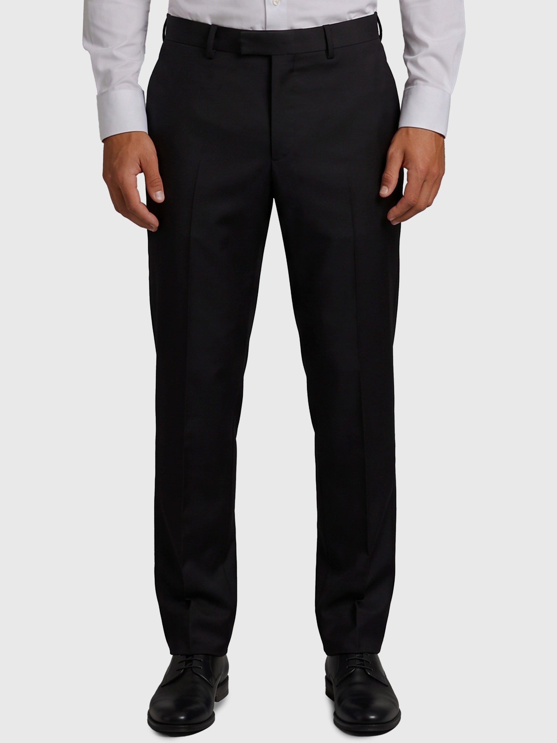 New York double-breasted virgin wool suit