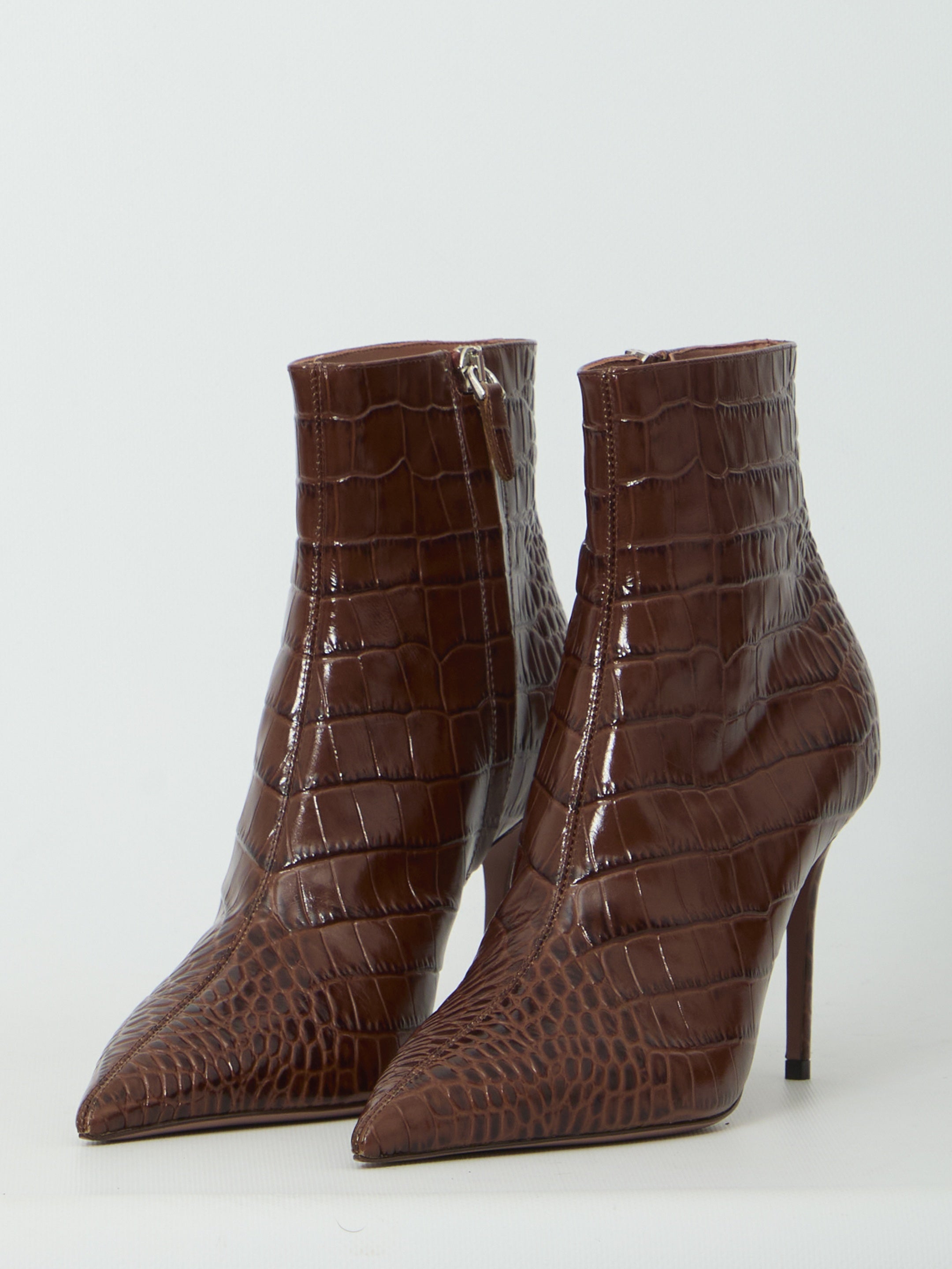 Vera 85 ankle boots in Chocolate