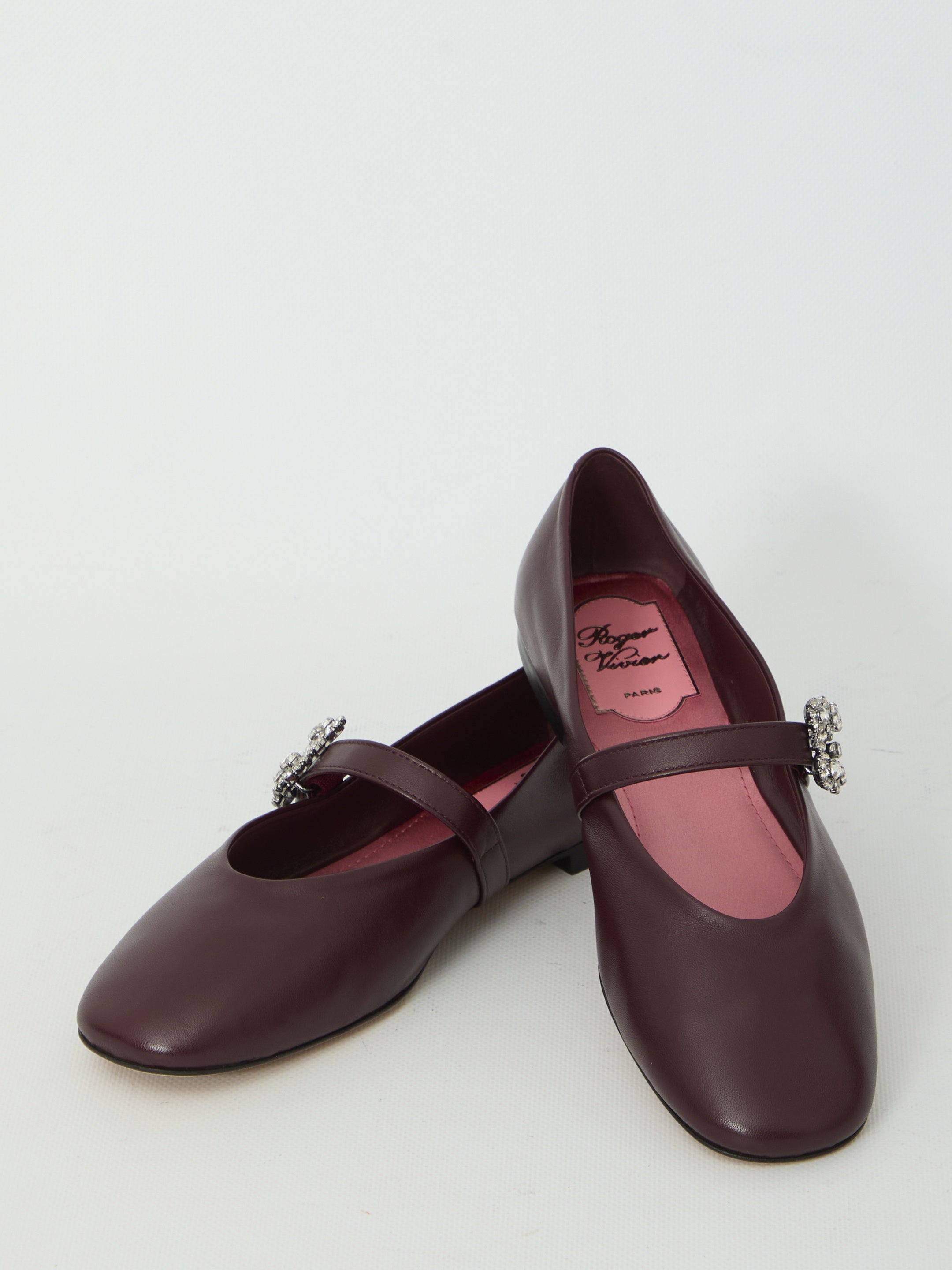 Efflorescence strap ballerina flats
