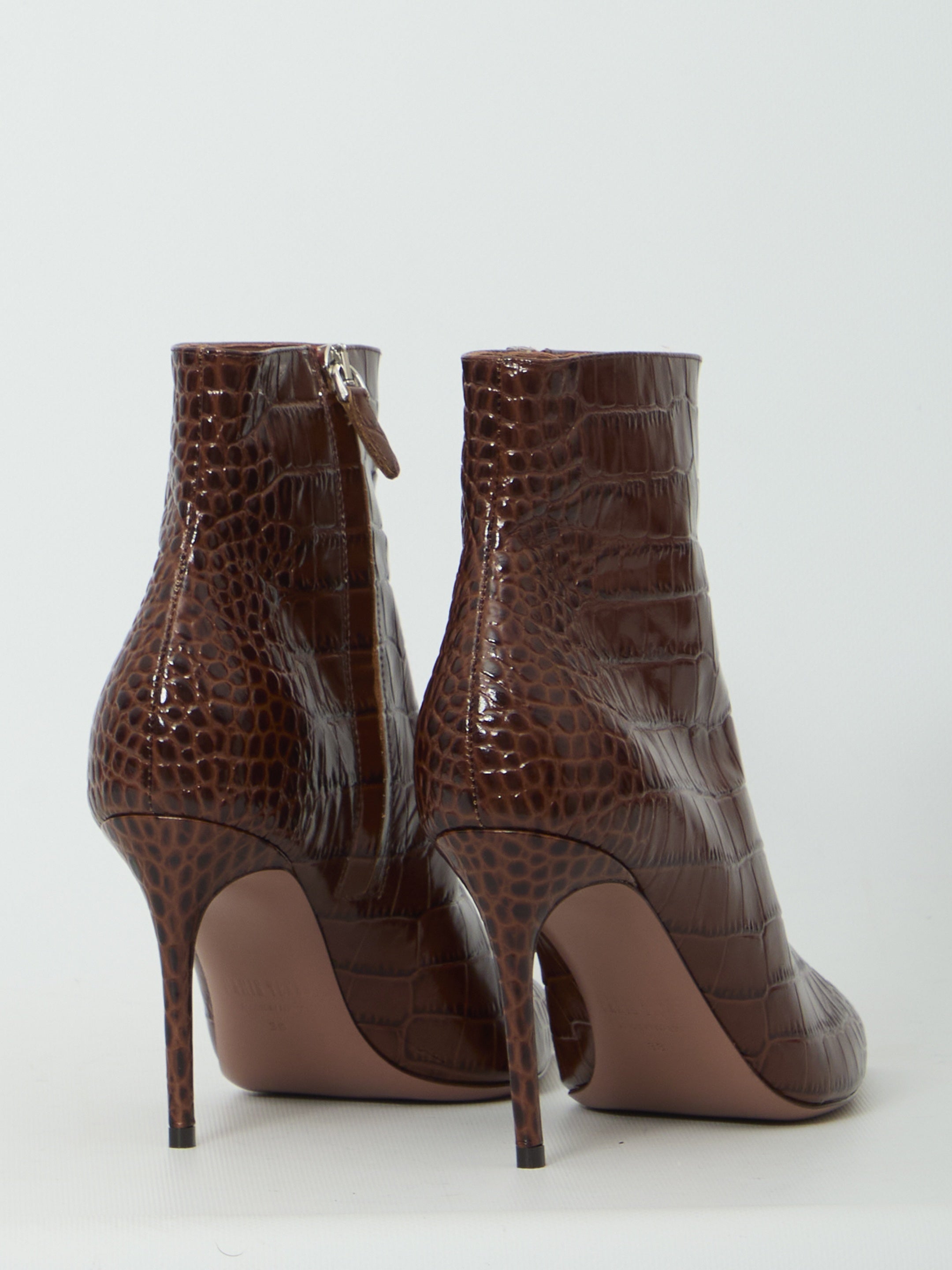 Vera 85 ankle boots in Chocolate