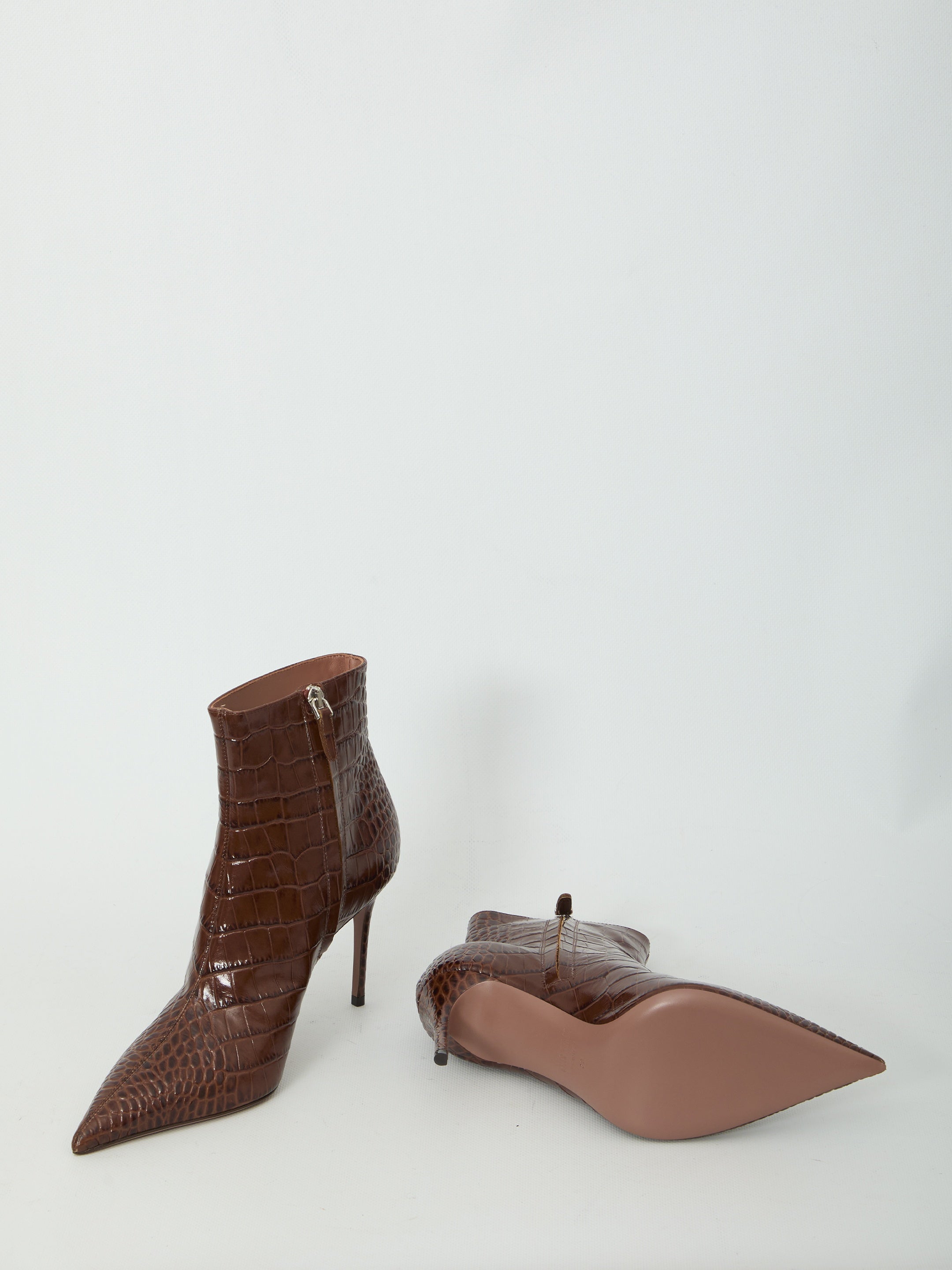 Vera 85 ankle boots in Chocolate
