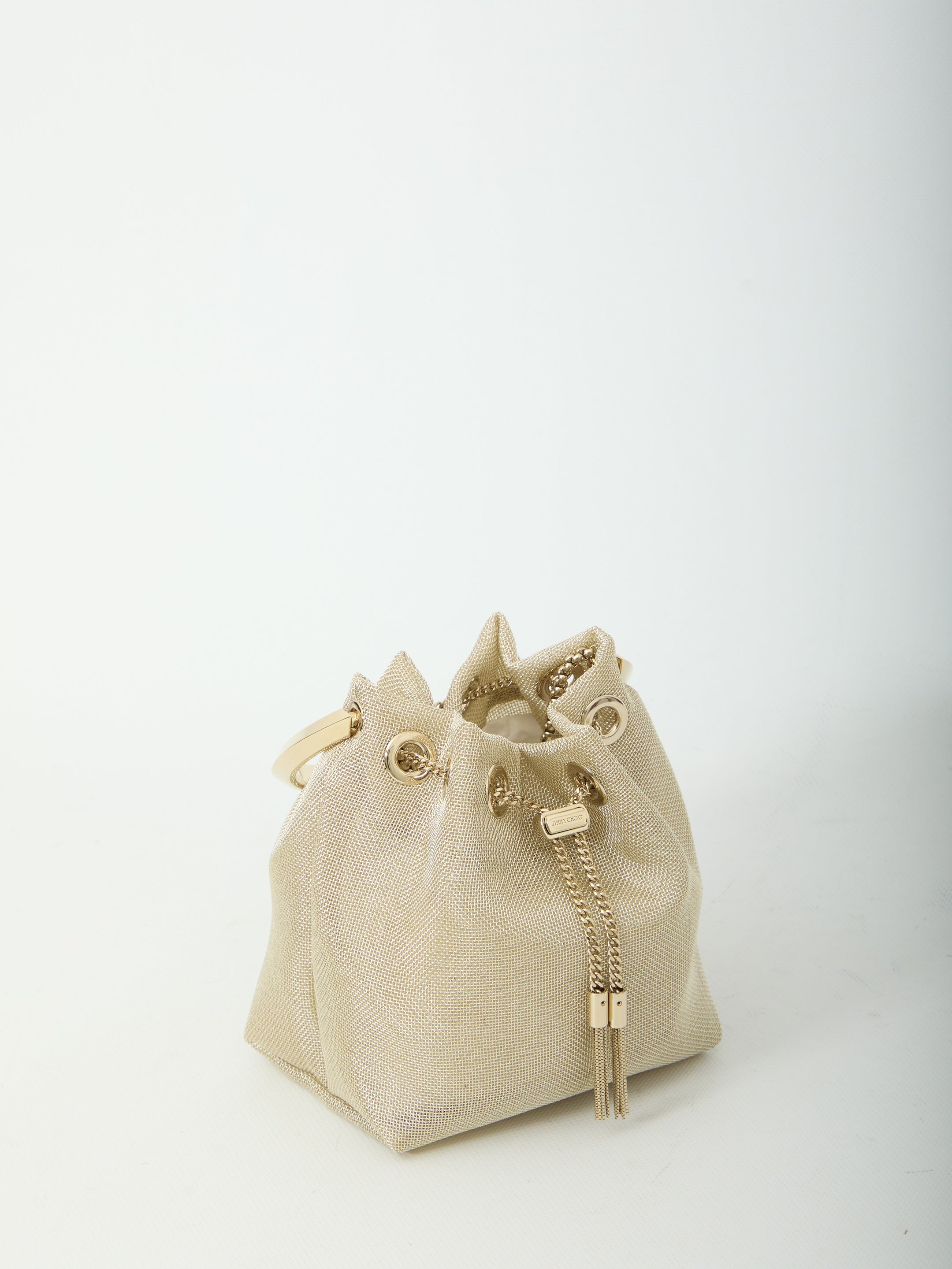 Champagne mesh Bon Bon bag