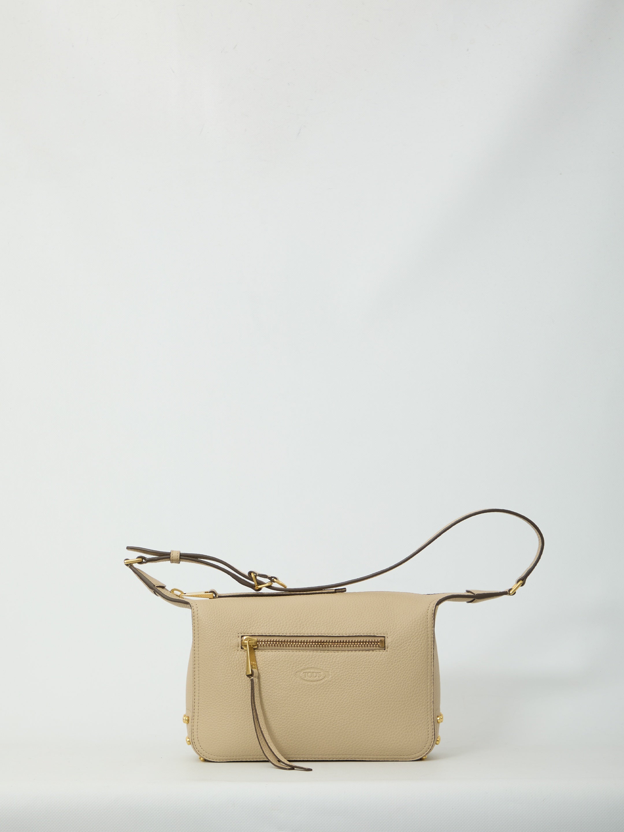 Metal Dots mini leather bag