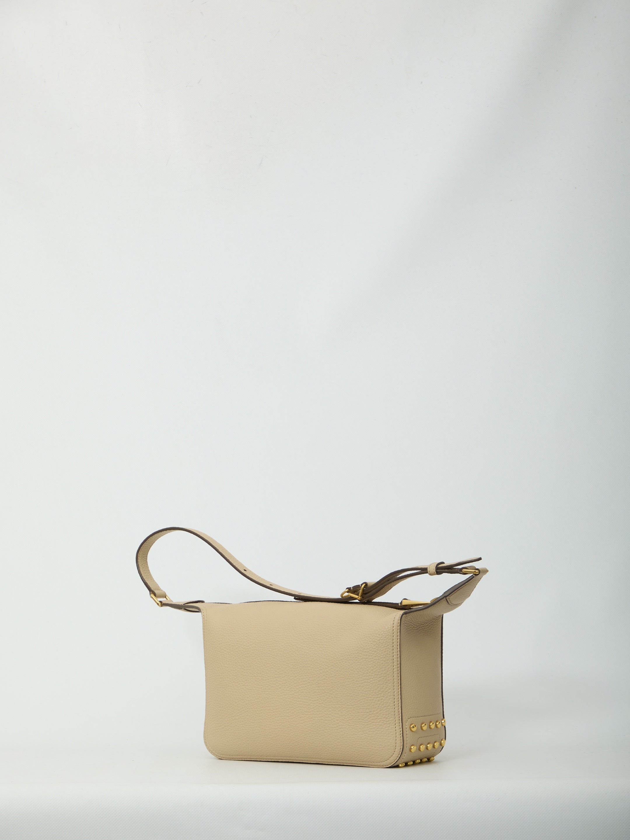 Metal Dots mini leather bag