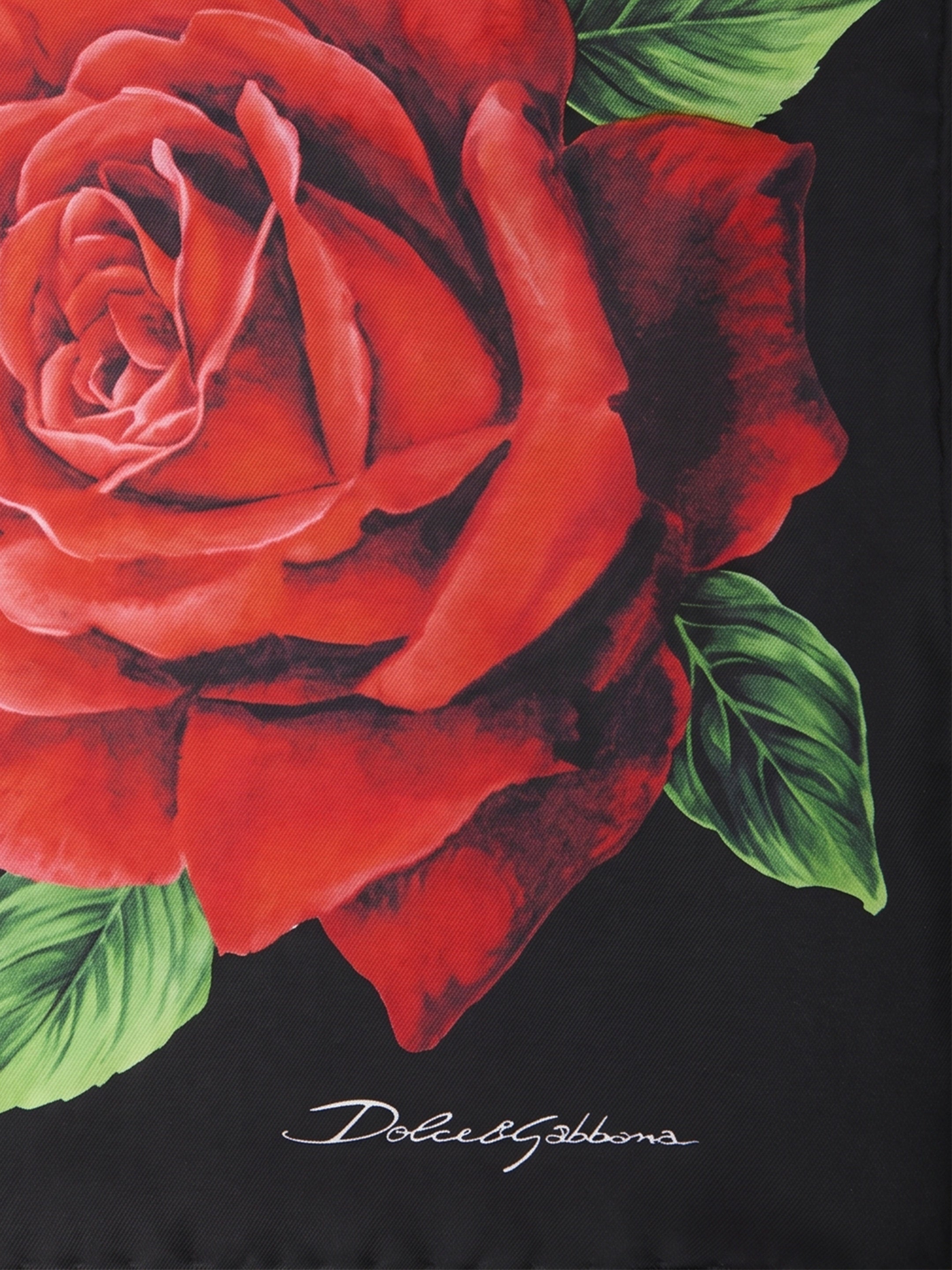 Printed silk twill scarf