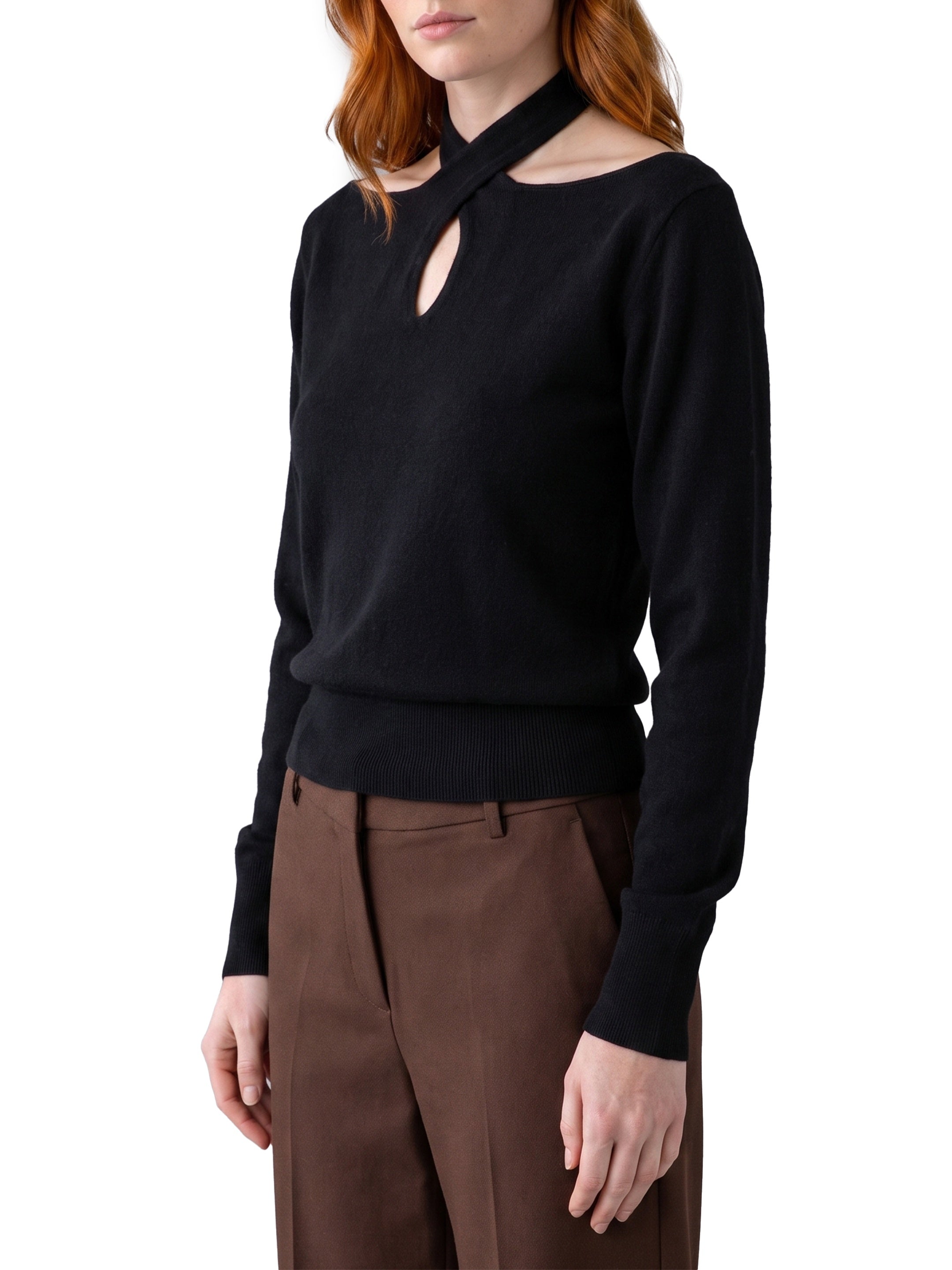 Cross-neck top