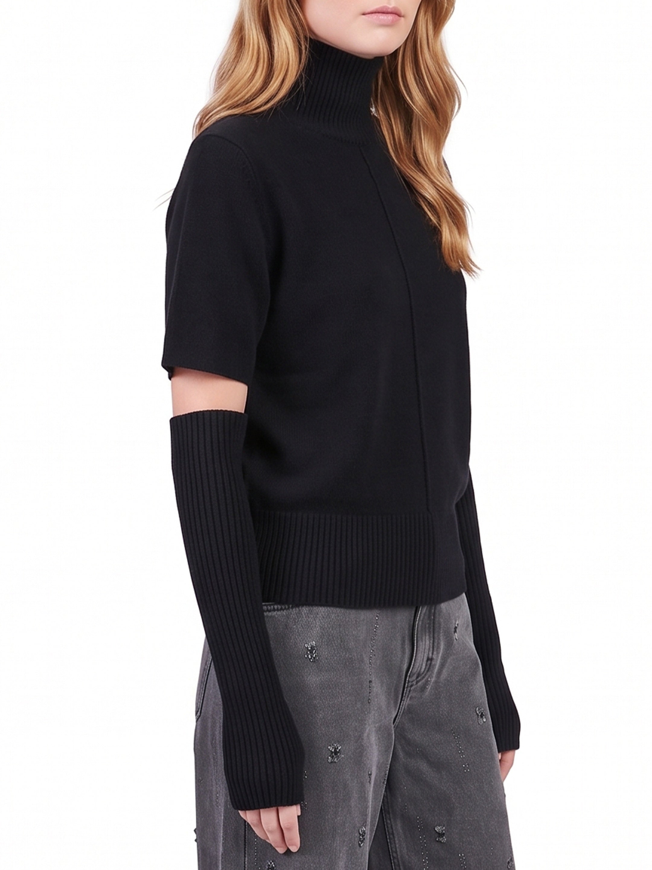 Sleeve-top shirt