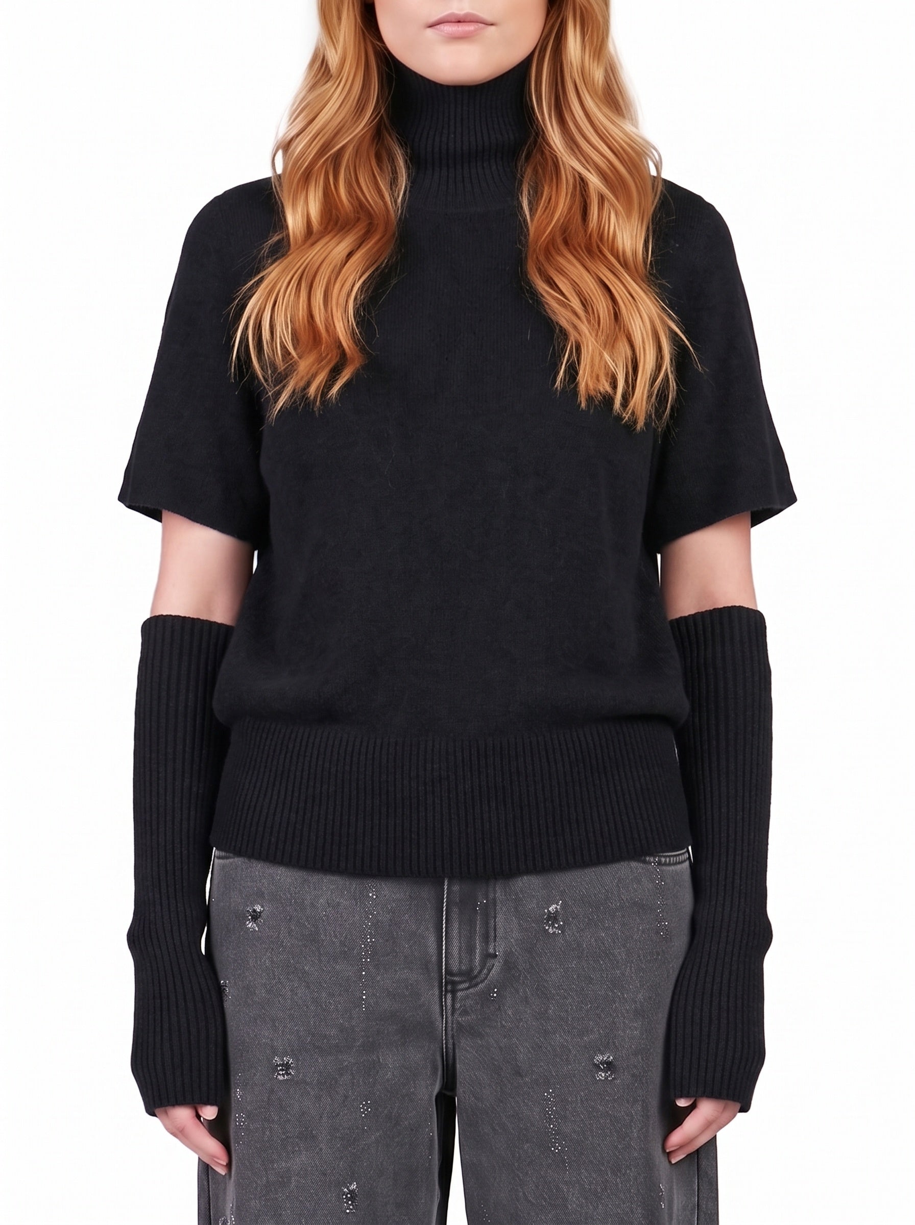Sleeve-top shirt