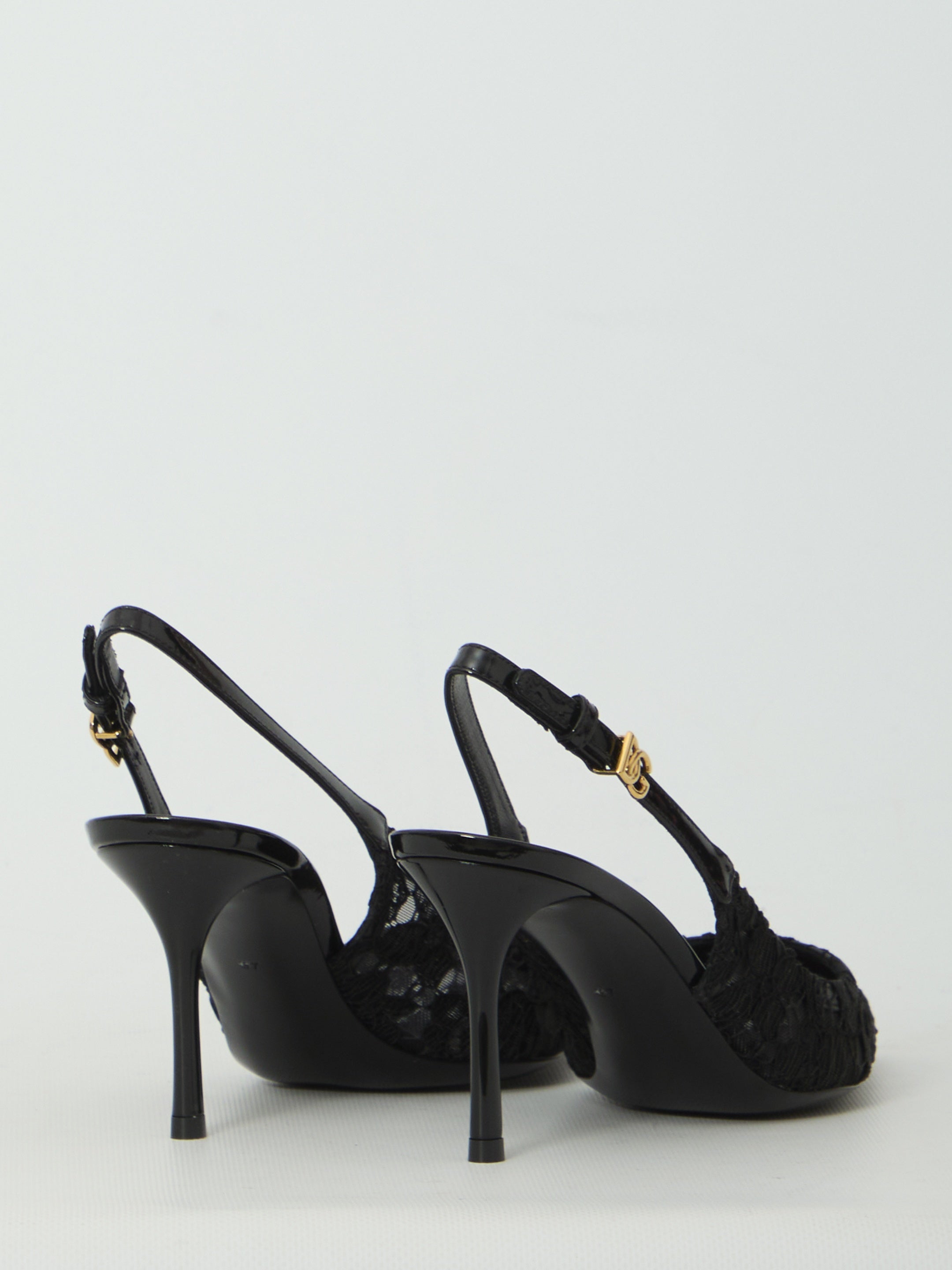 Taormina lace slingback pumps