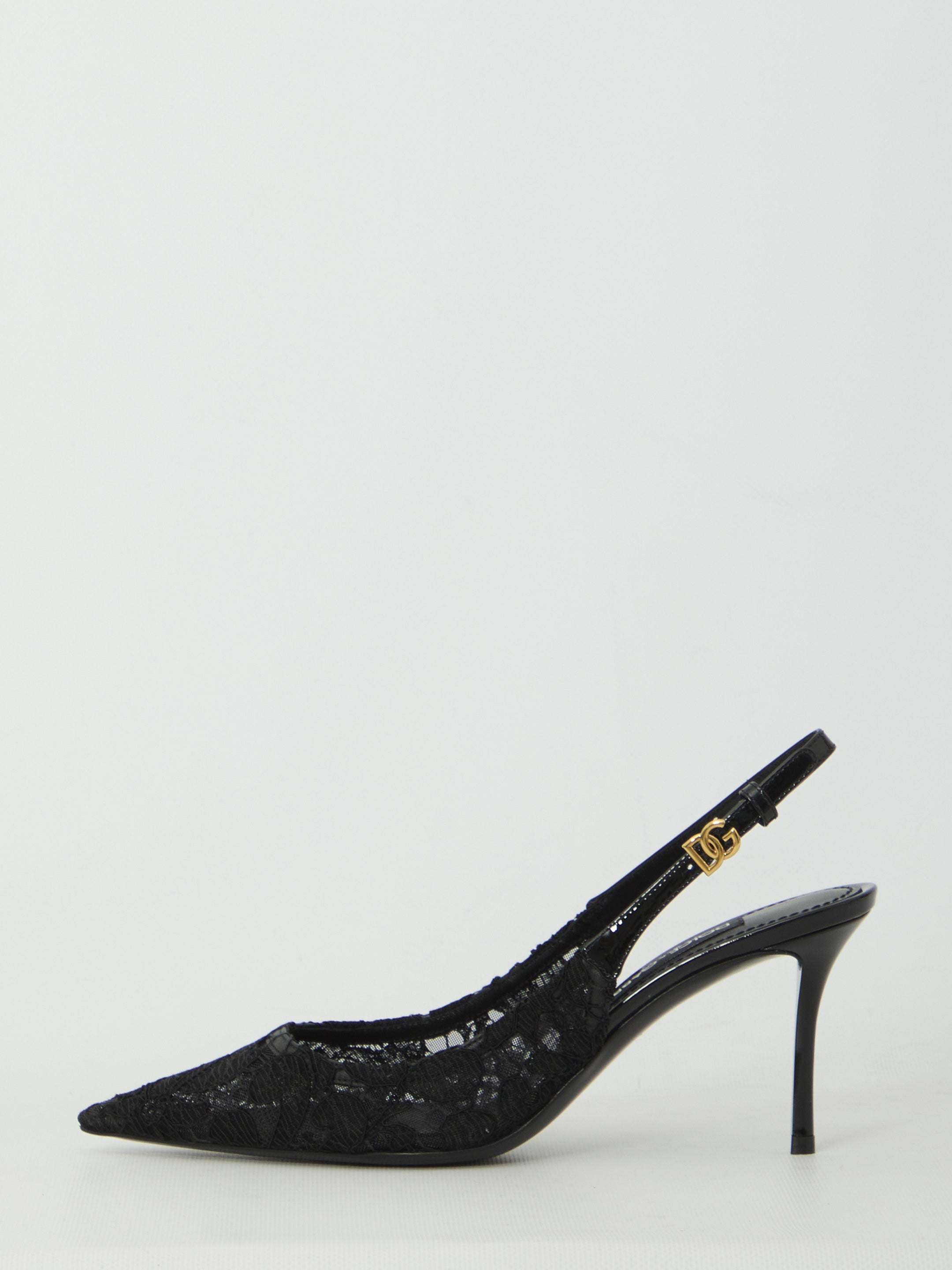 Taormina lace slingback pumps