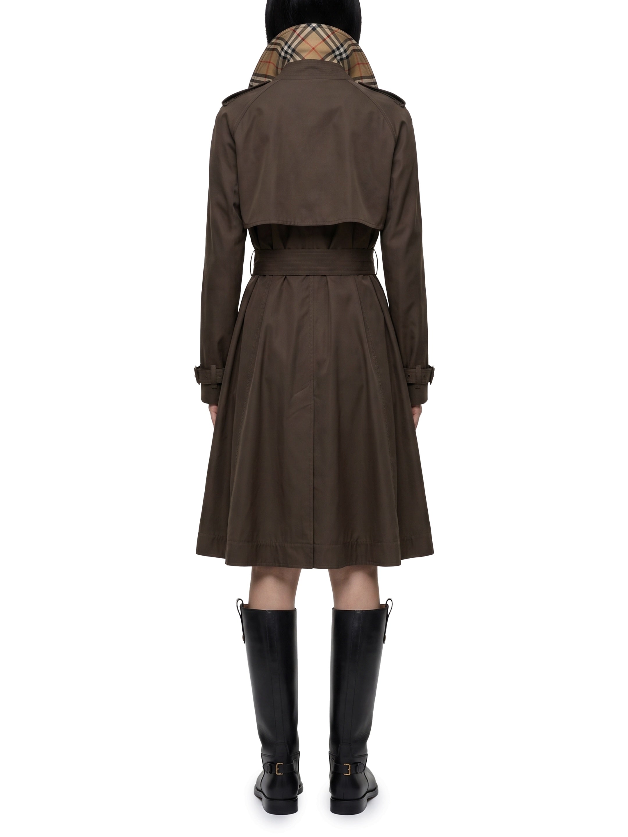 Long Pembury trench coat in gabardine