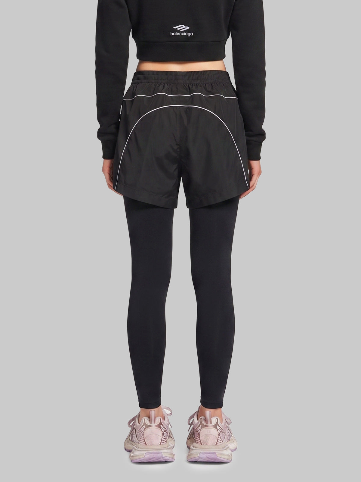 Techwear track shorts