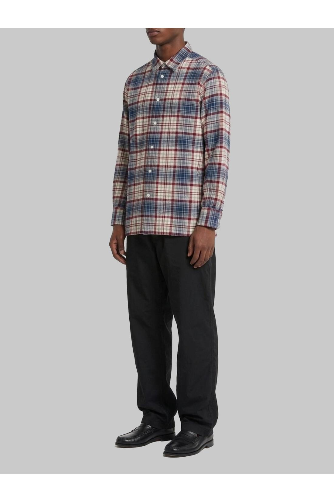 Plaid woolen shirt