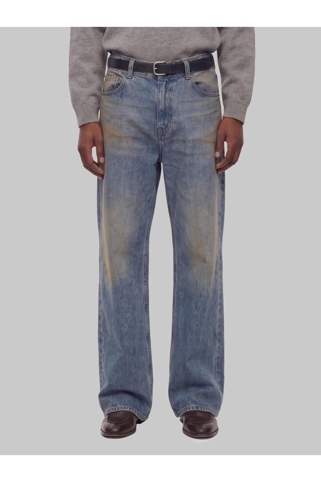 Flared denim jeans