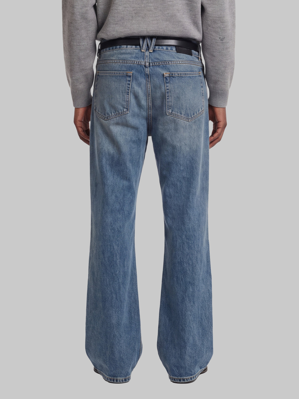 Flared denim jeans