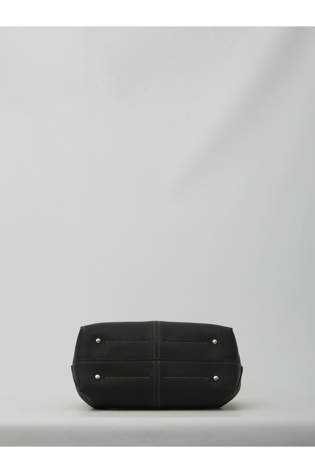 Tod'S Small hammered leather shopping bag, Taschen