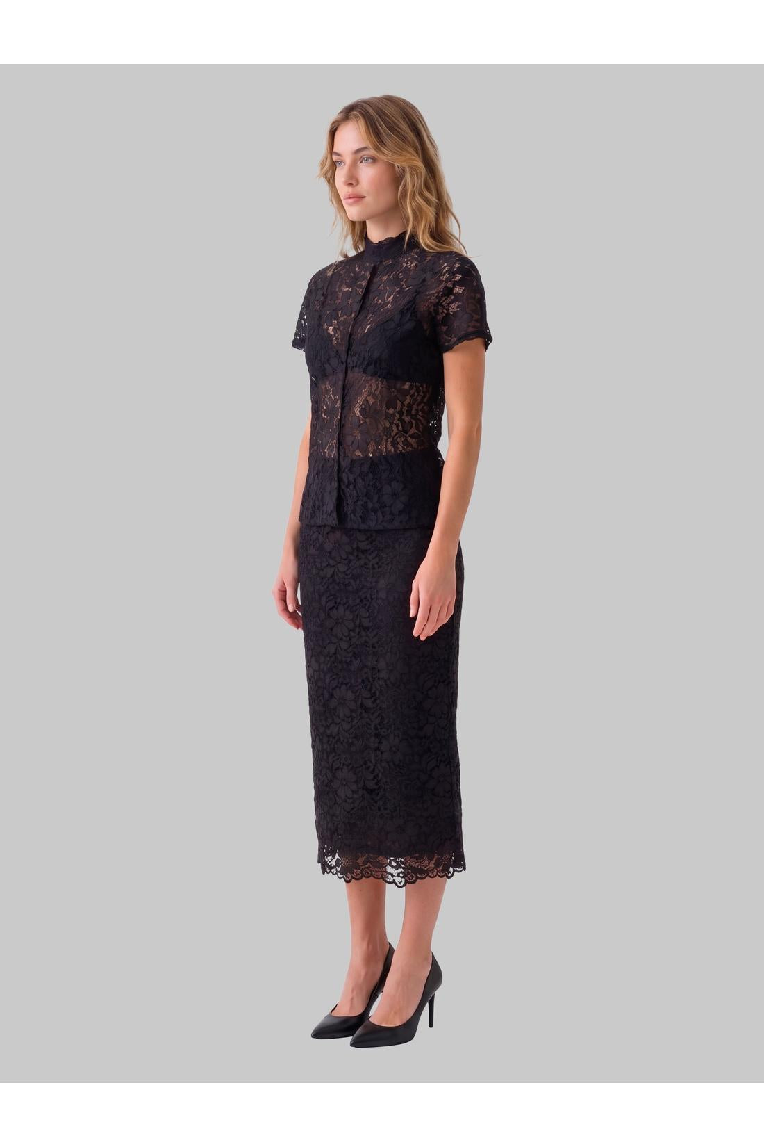 Sutton new york Black lace midi skirt, Kleider & Röcke