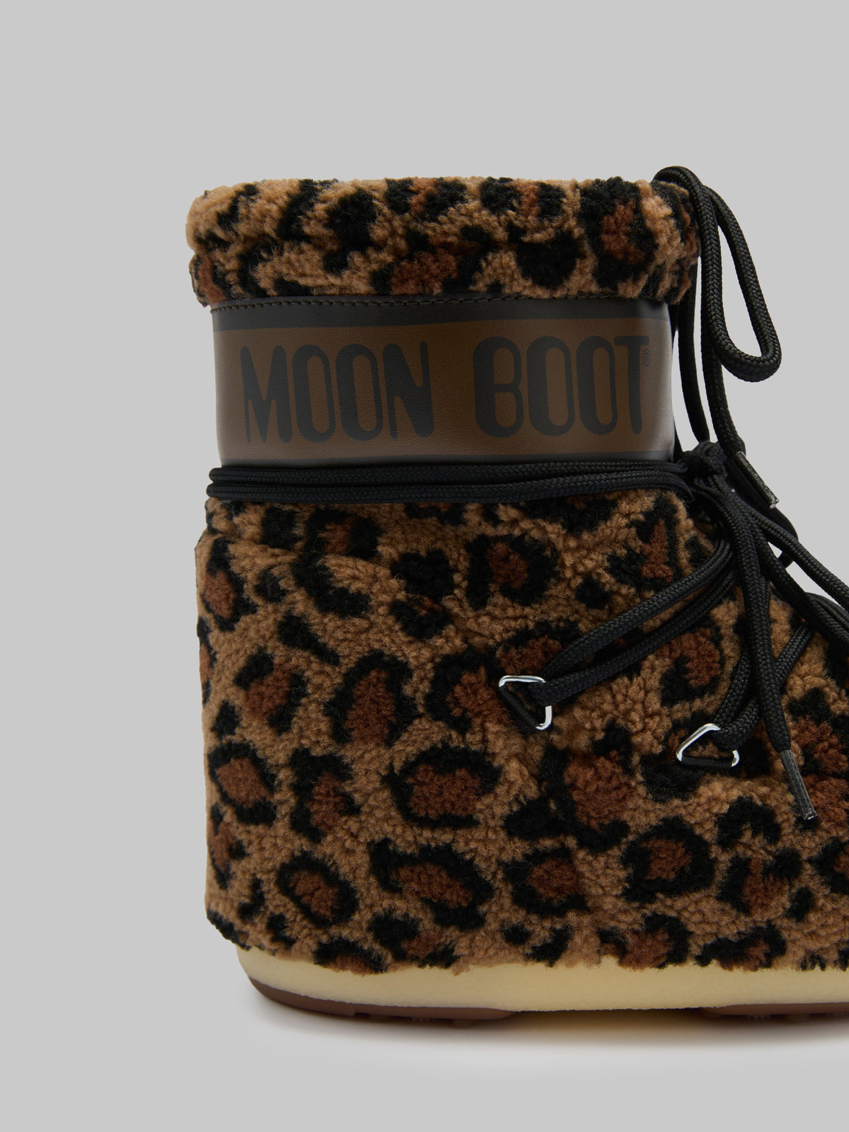 Leopard print teddy Icon Low boots