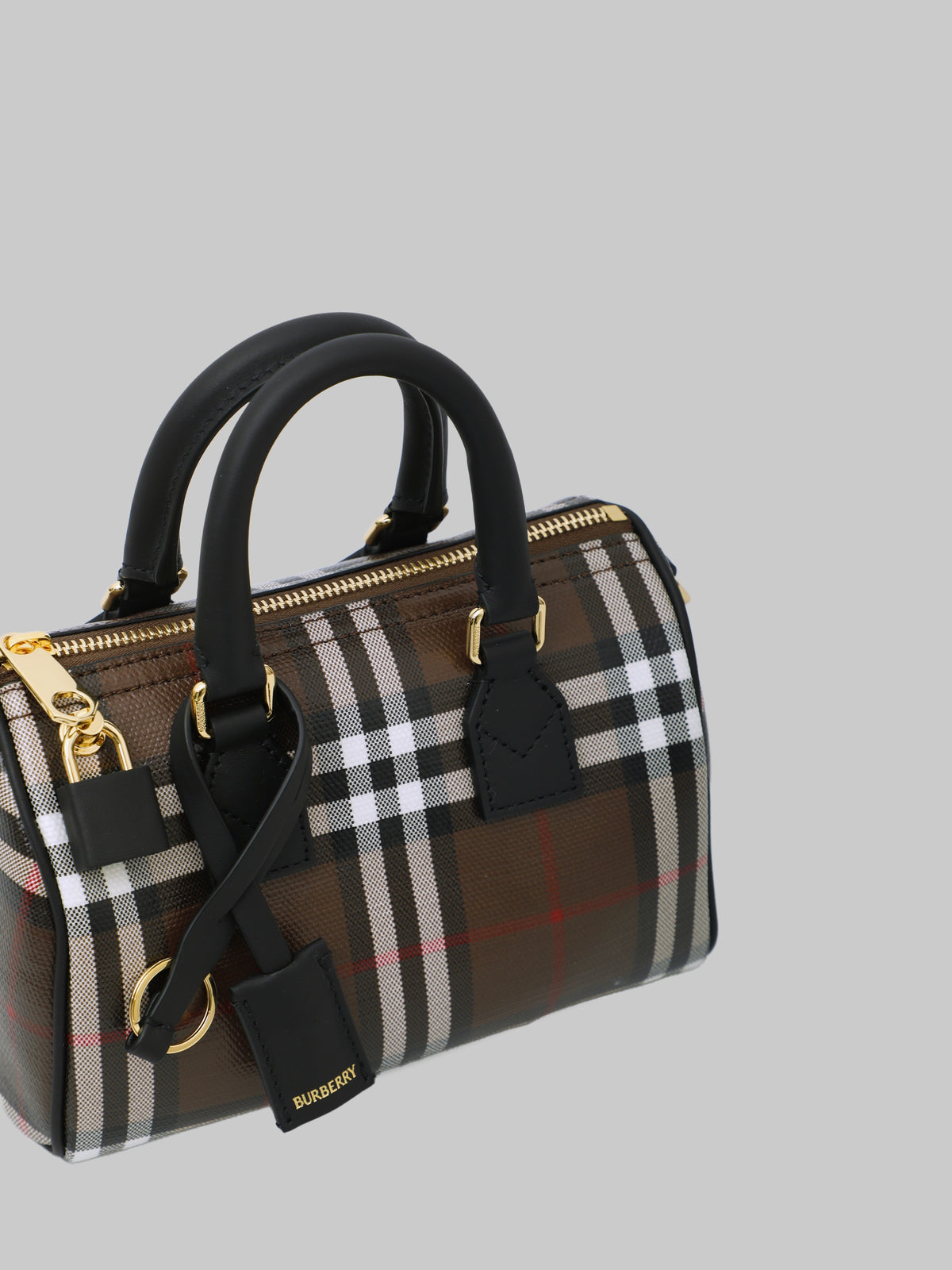 Mini Check bowling bag