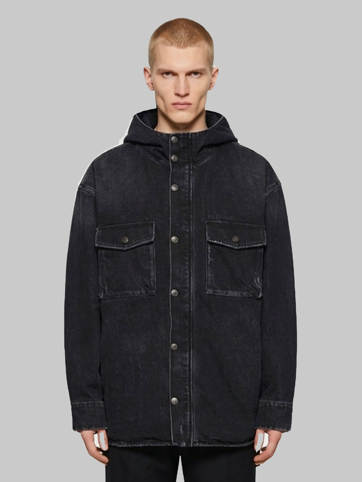 Denim cargo jacket