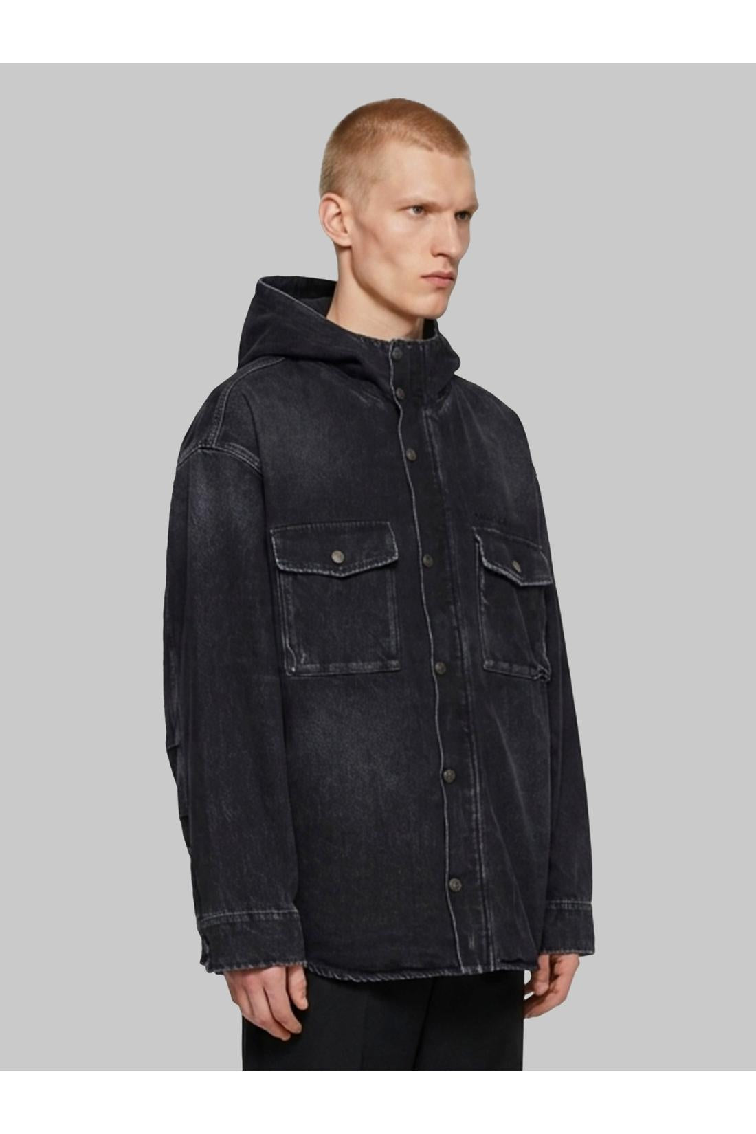 Denim cargo jacket