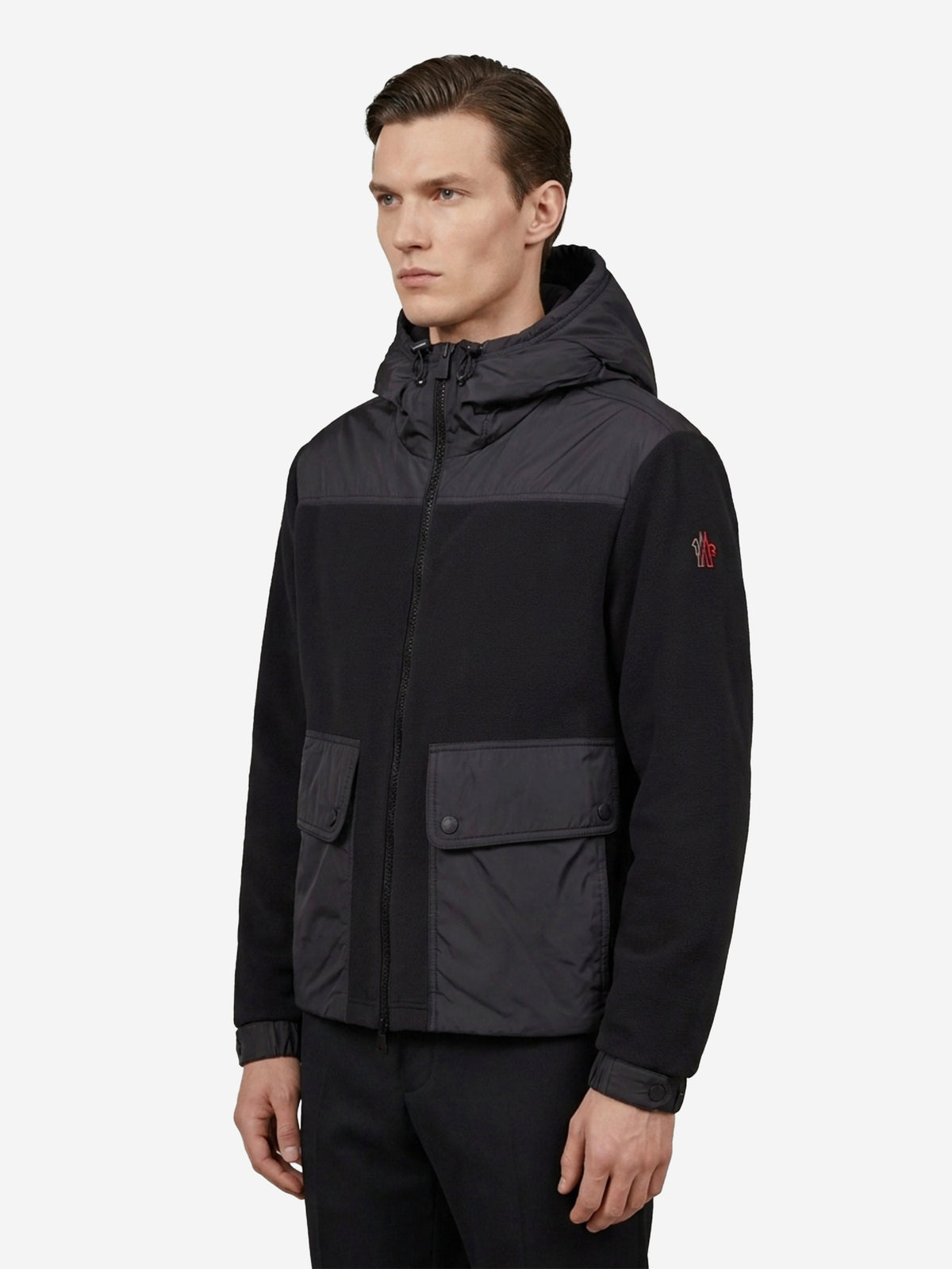 Polartec® hooded zip sweatshirt