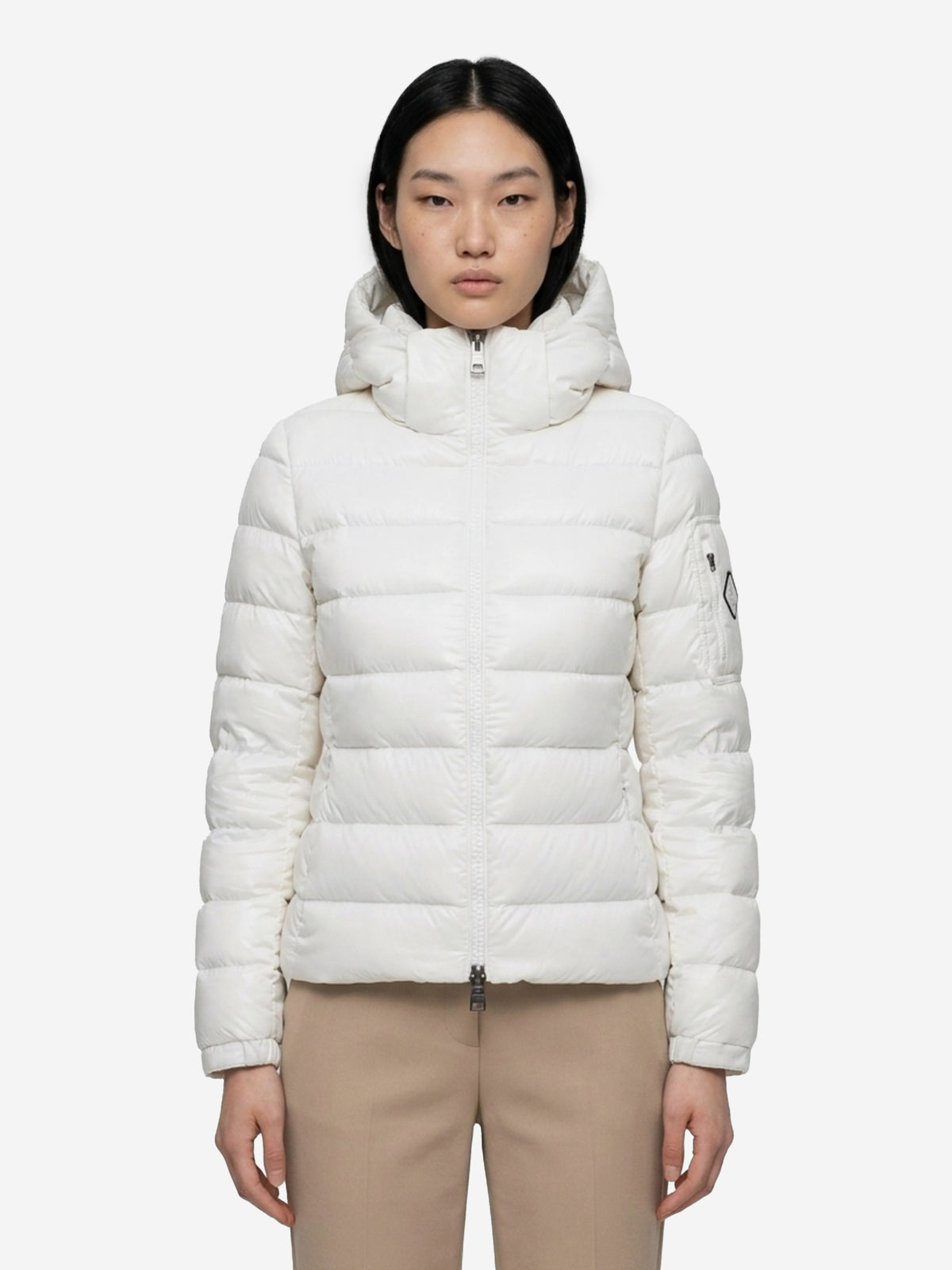 White short down jacket