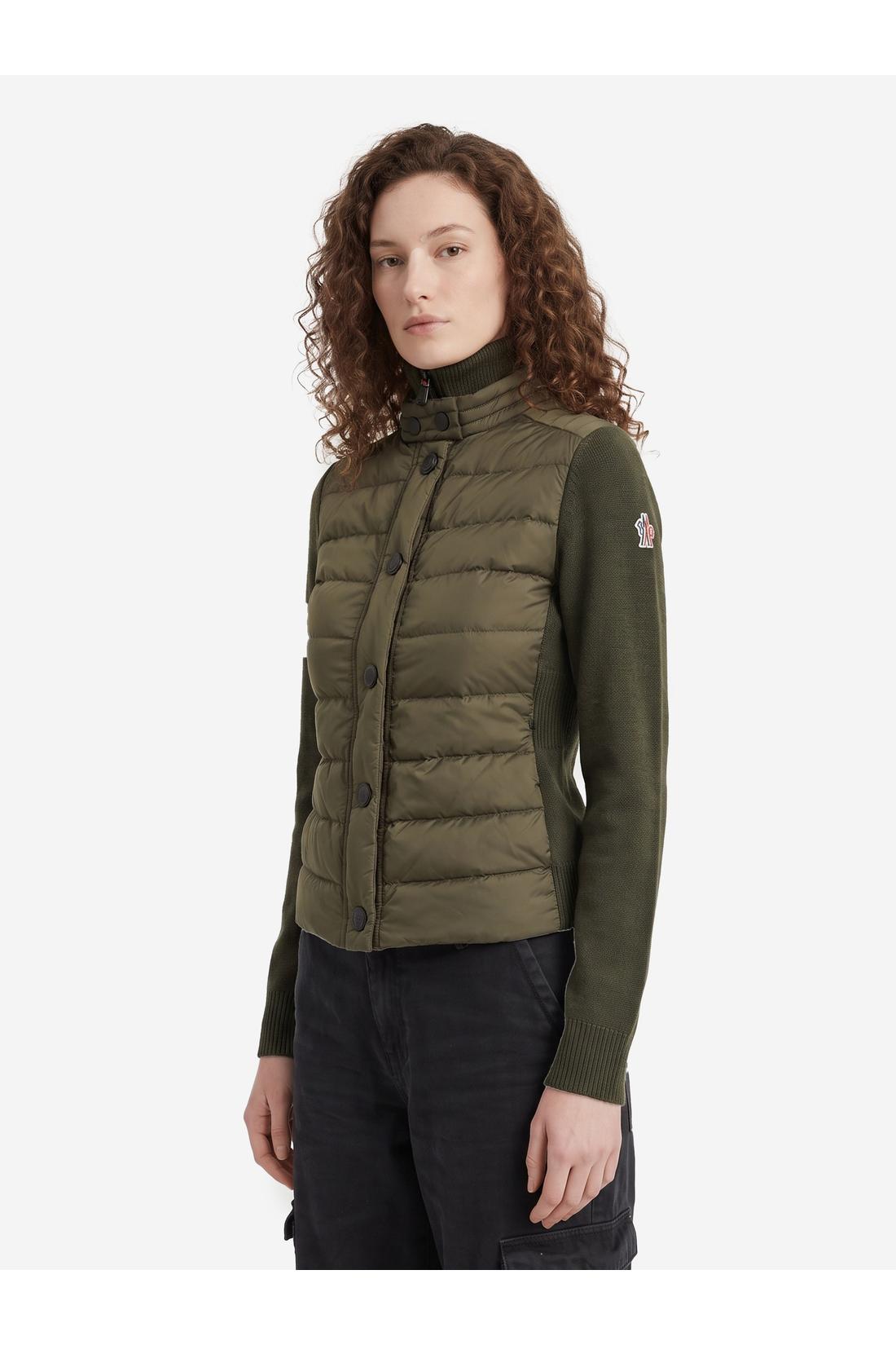 Moncler Grenoble Padded wool-blend cardigan, Strick & Pullover