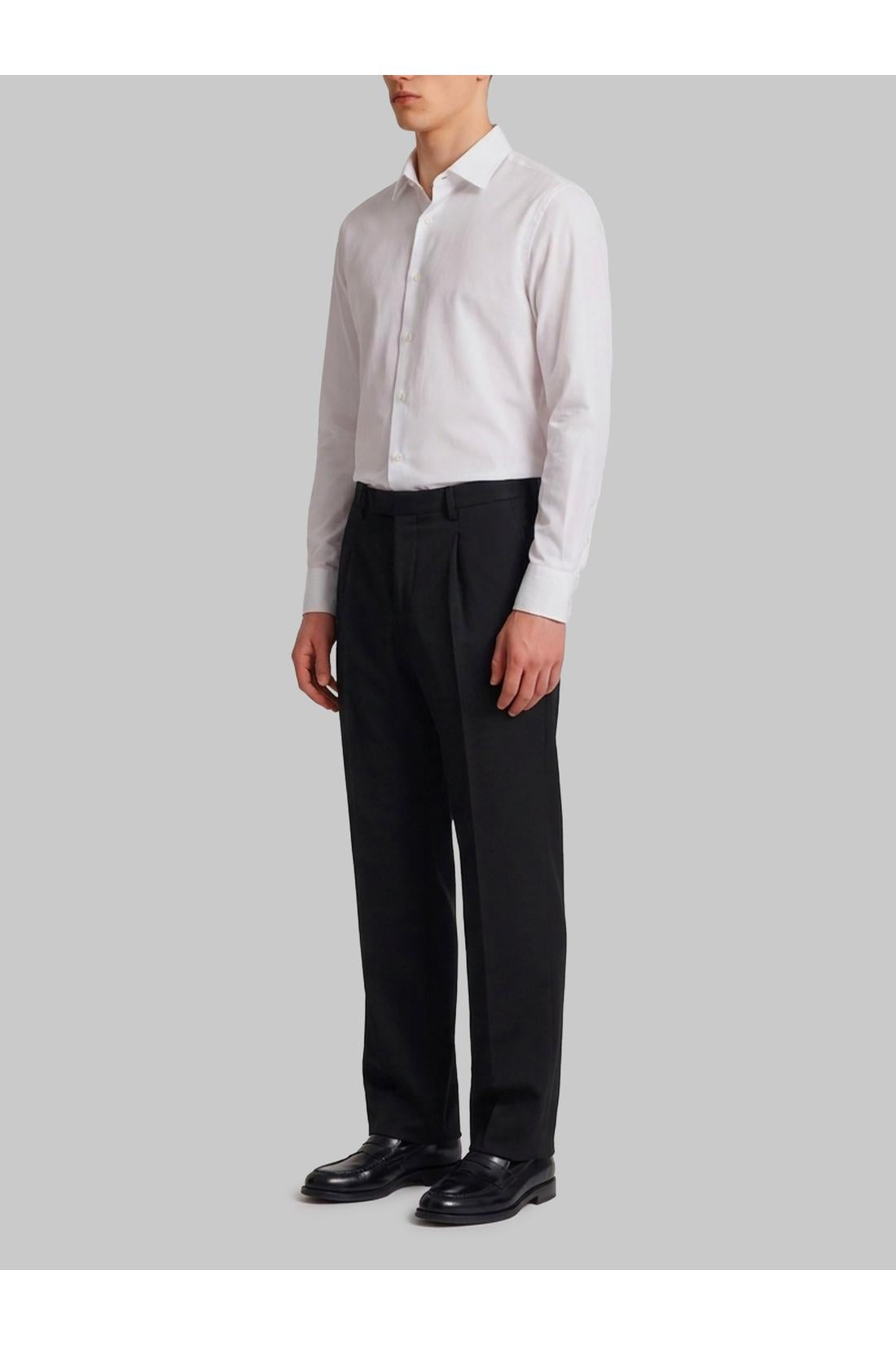 Pt torino Samuel black wool pants, Hosen