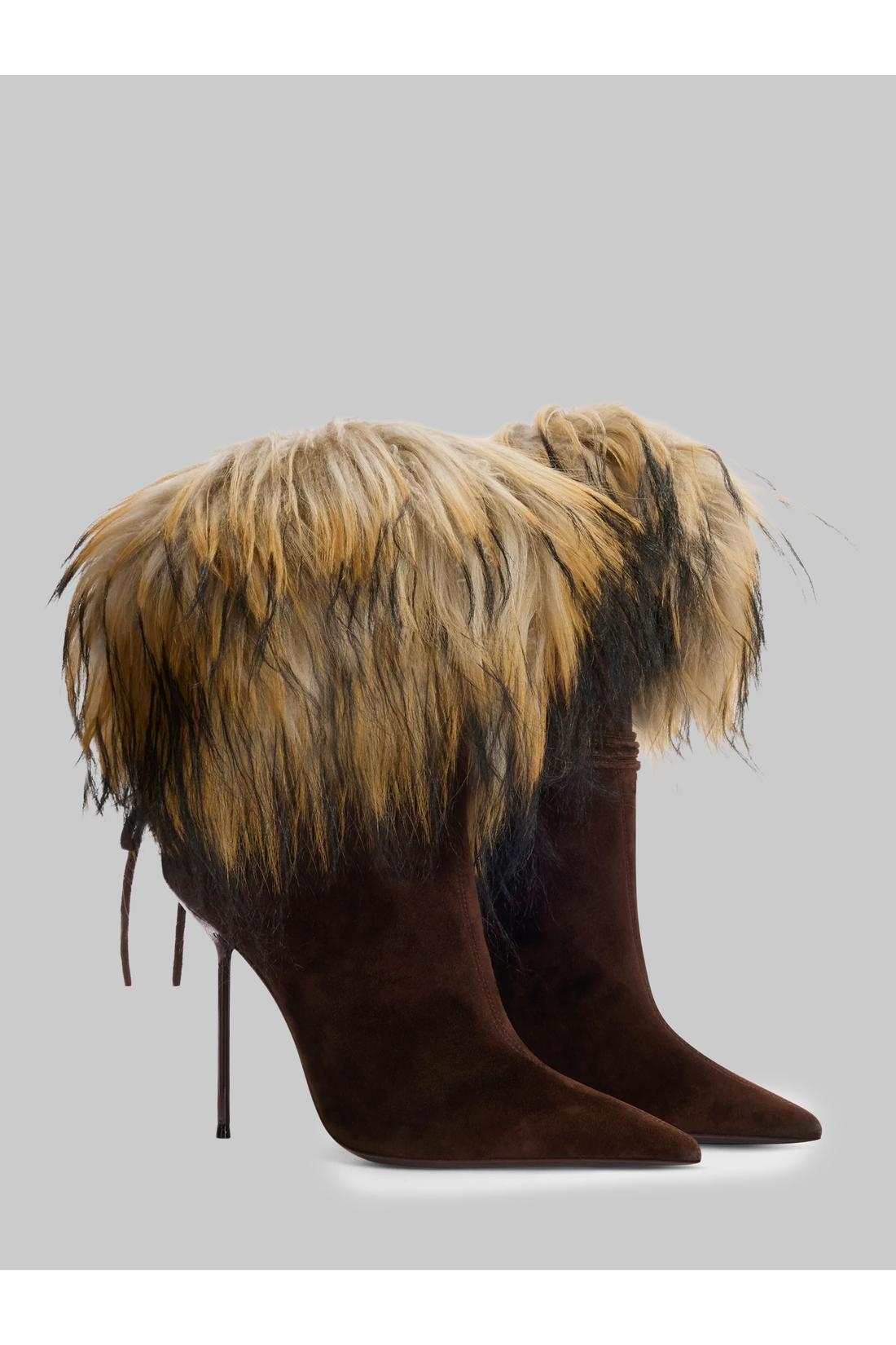 Paris texas Lidia Ankle Fur boots 105, Stiefel & Stiefeletten